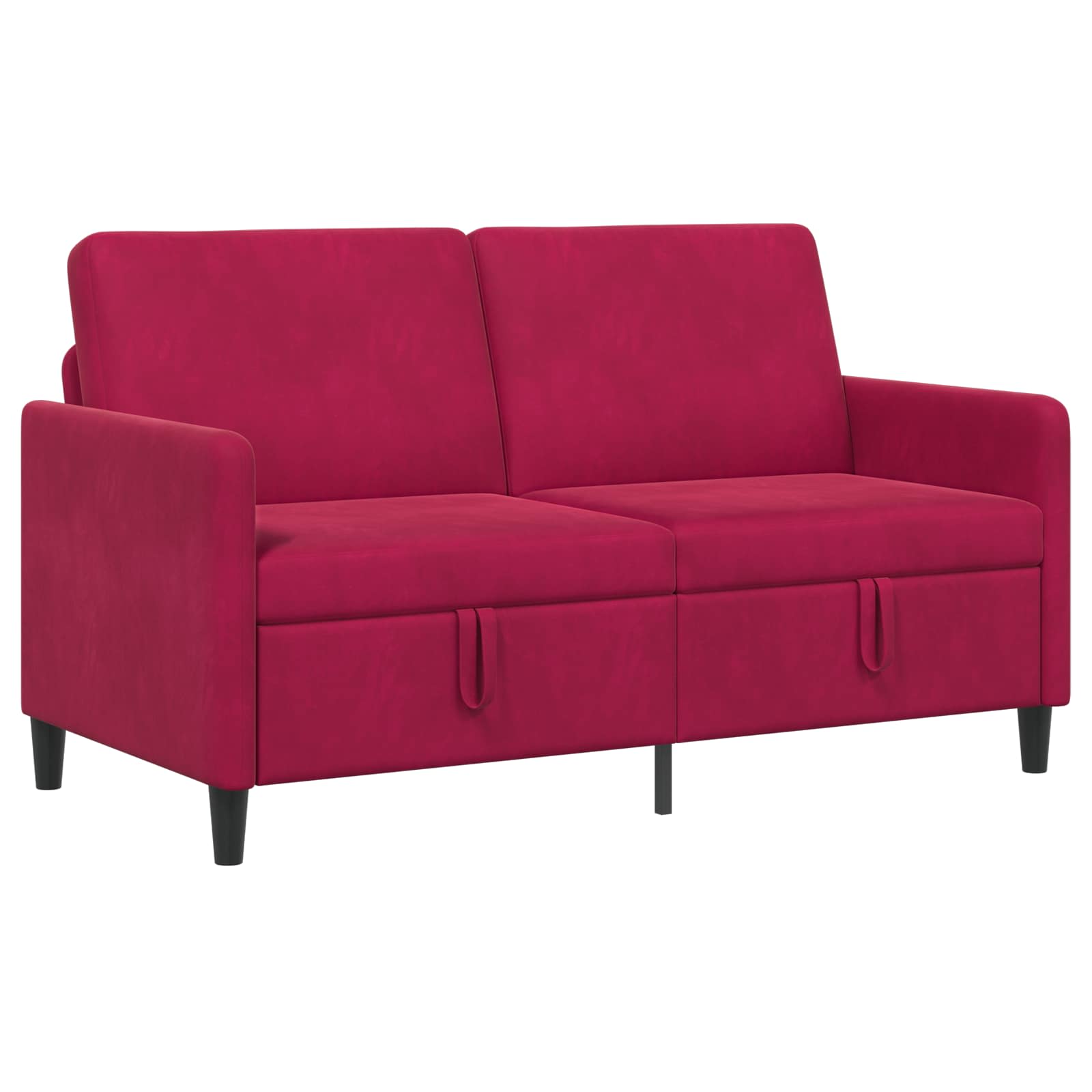 Sofa s pohranom Vinska crvena 152 x 78 x 87 cm Poliester