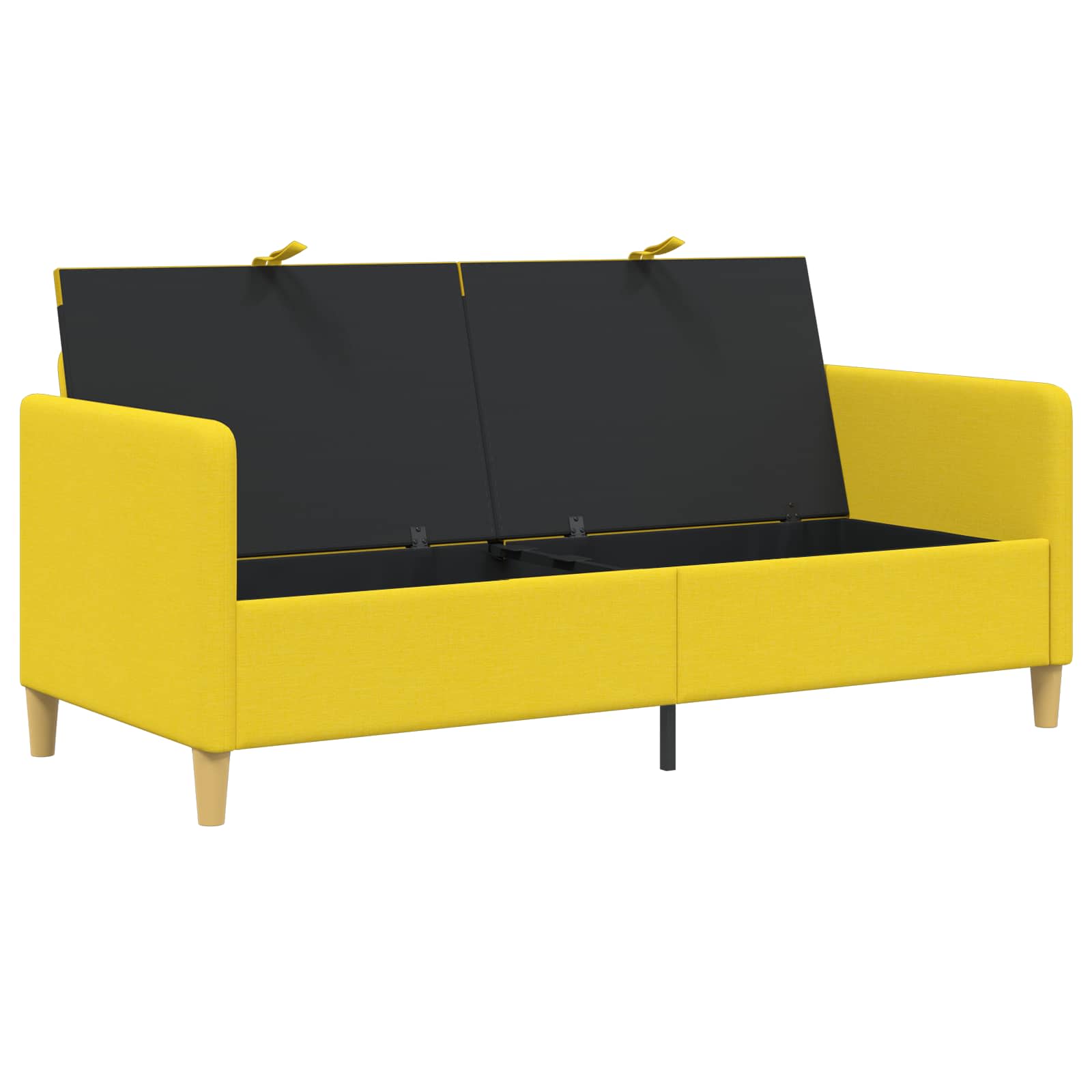 Sofa s pohranom Svijetlo žuta 172 x 78 x 87 cm Poliester