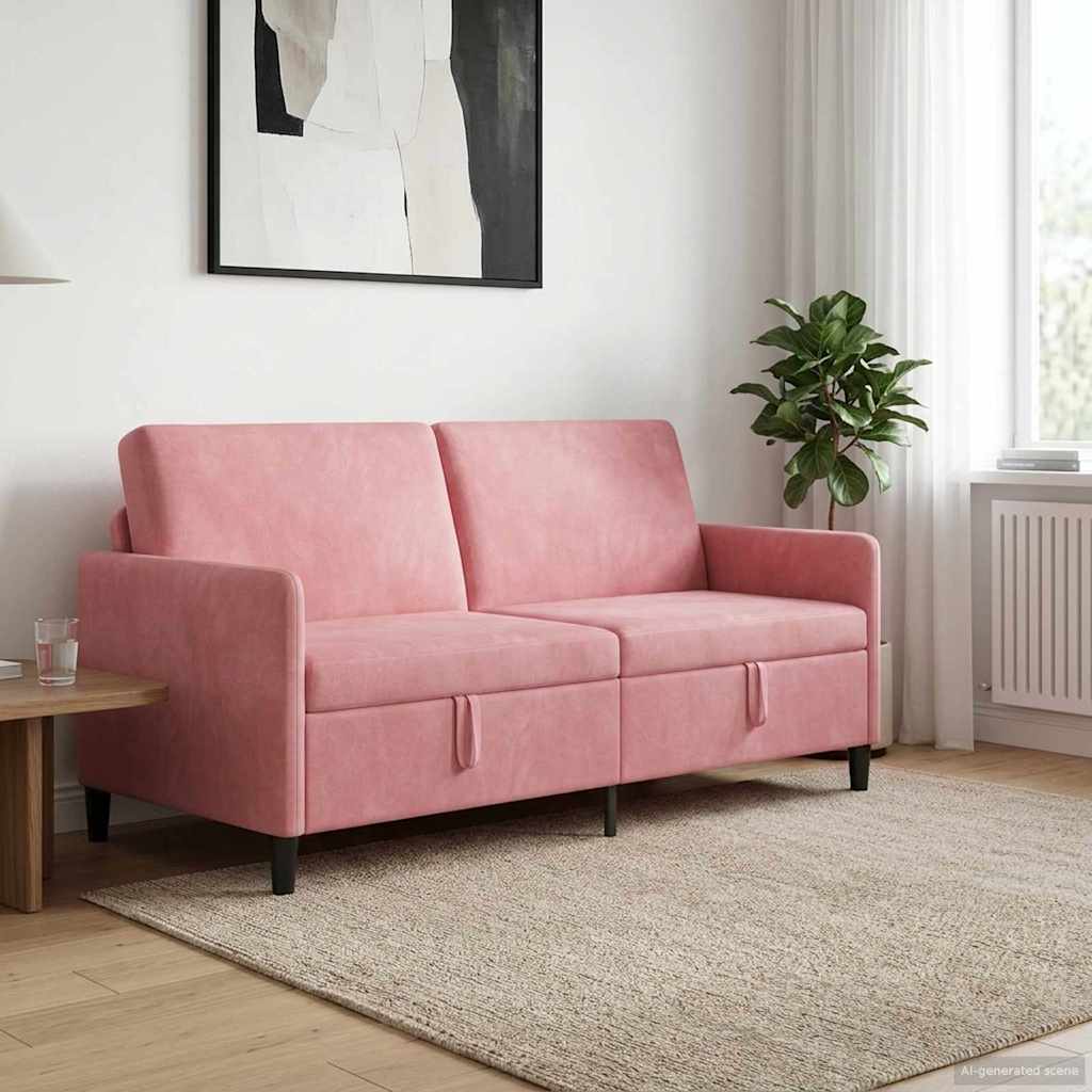 Sofa s pohranom Ružičasta 172 x 78 x 87 cm Poliester