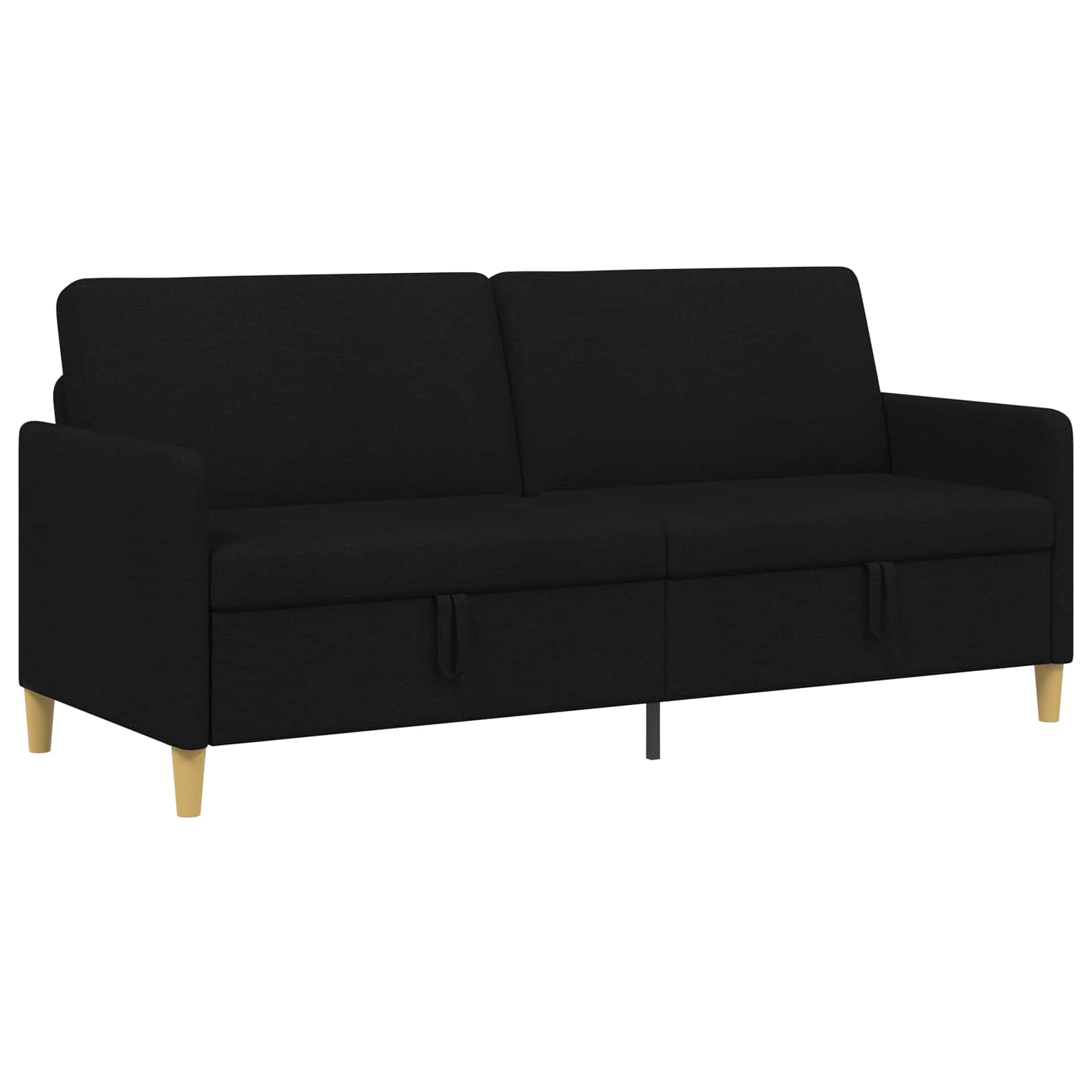 Sofa s pohranom Crna 192 x 78 x 87 cm Poliester