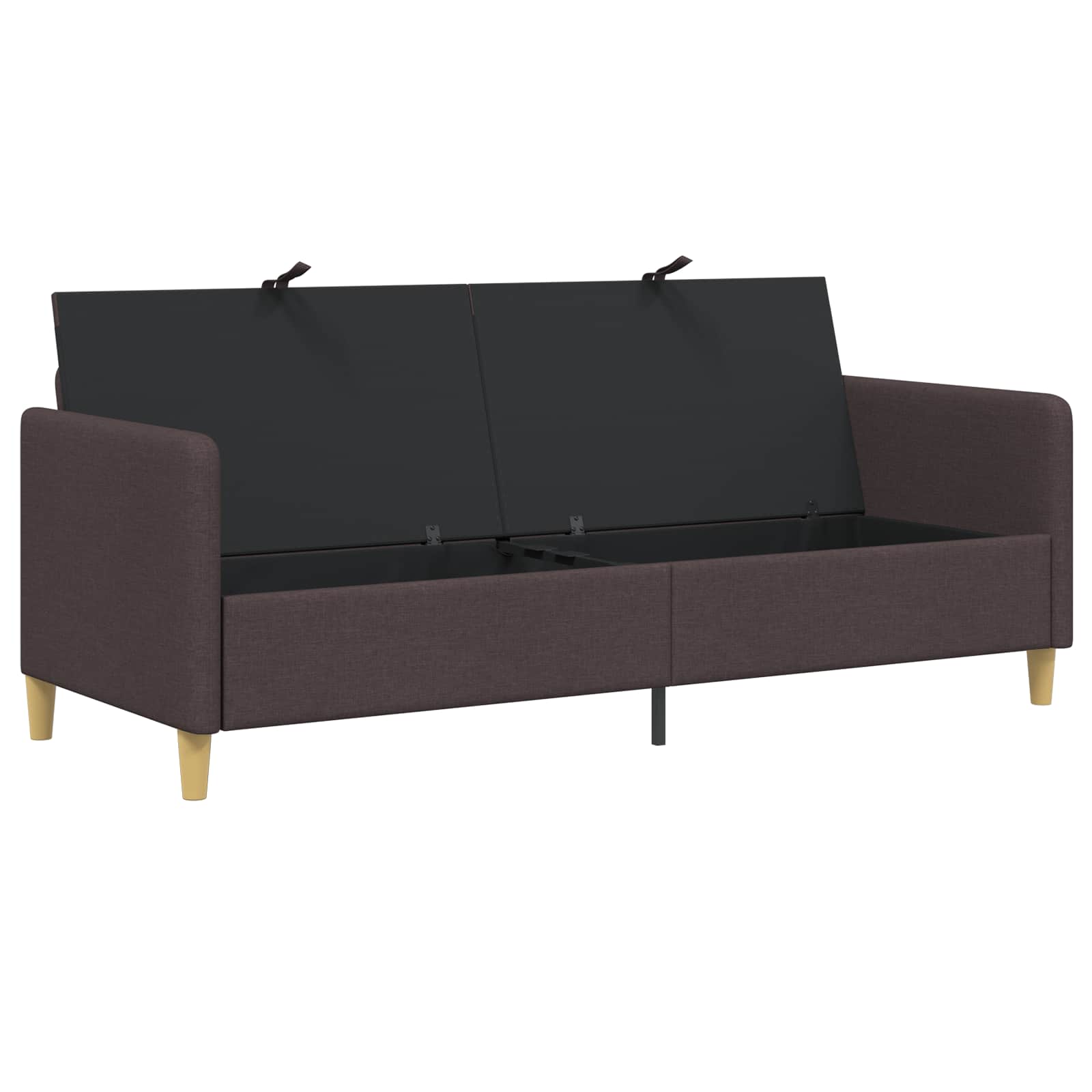 Sofa s pohranom Tamno smeđa 192 x 78 x 87 cm Poliester