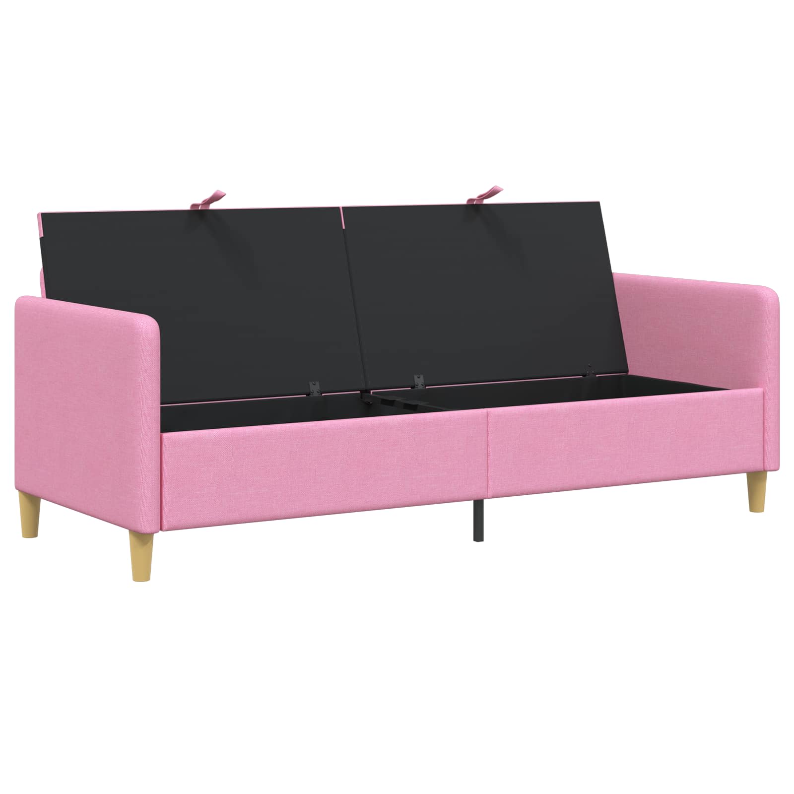 Sofa s pohranom Ružičasta 192 x 78 x 87 cm Poliester