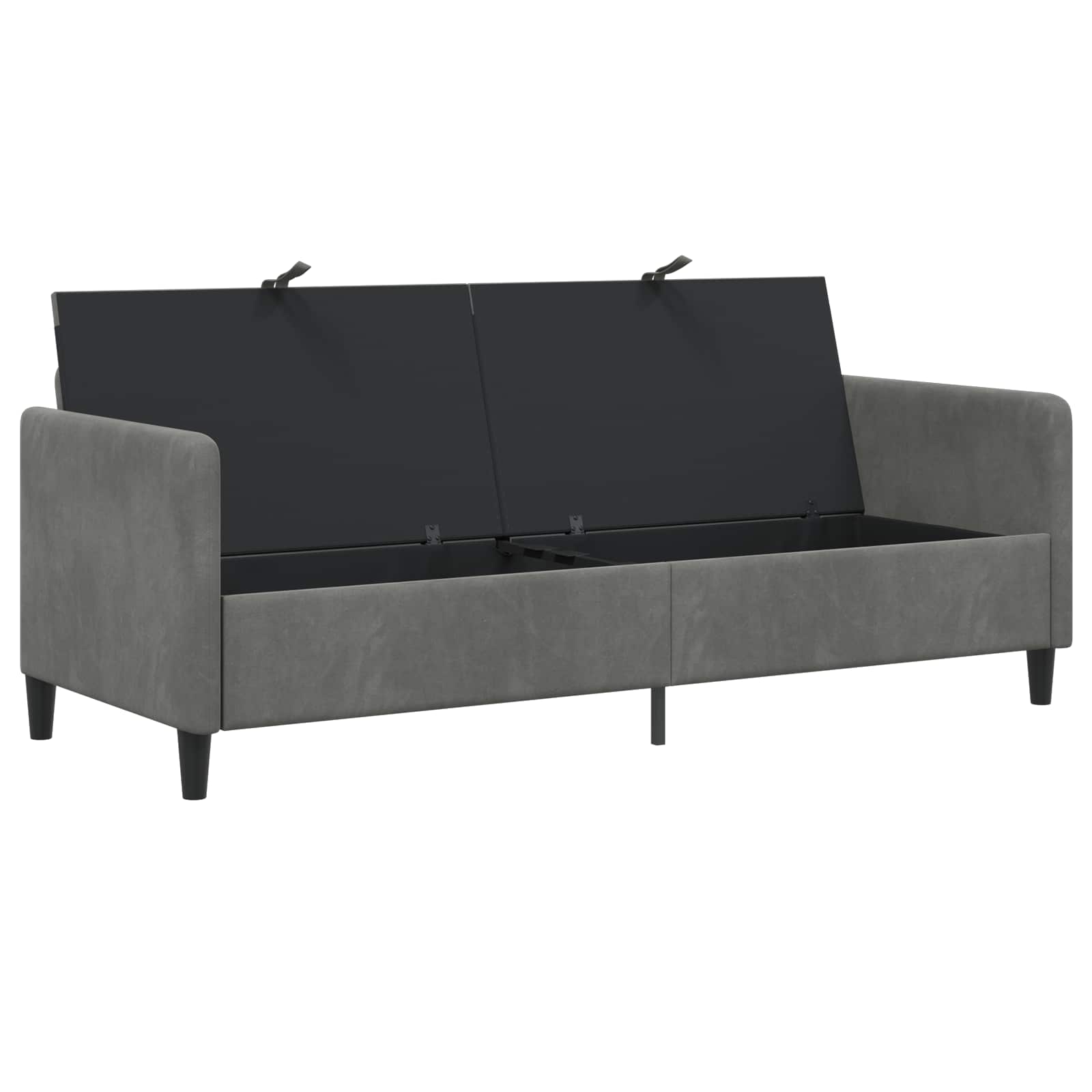 Sofa s pohranom Tamnosiva 192 x 78 x 87 cm Poliester