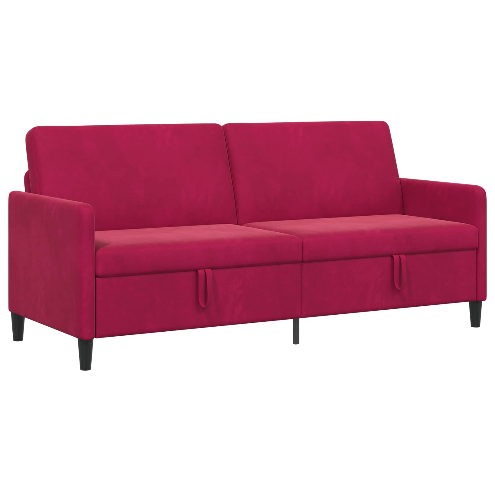 Sofa s pohranom Vinska crvena 192 x 78 x 87 cm Poliester