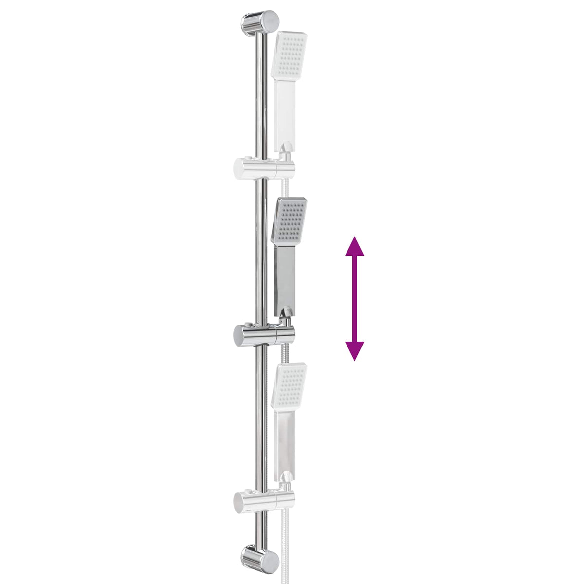 Set sustava za tuš Krom 100 cm Nehrđajući čelik