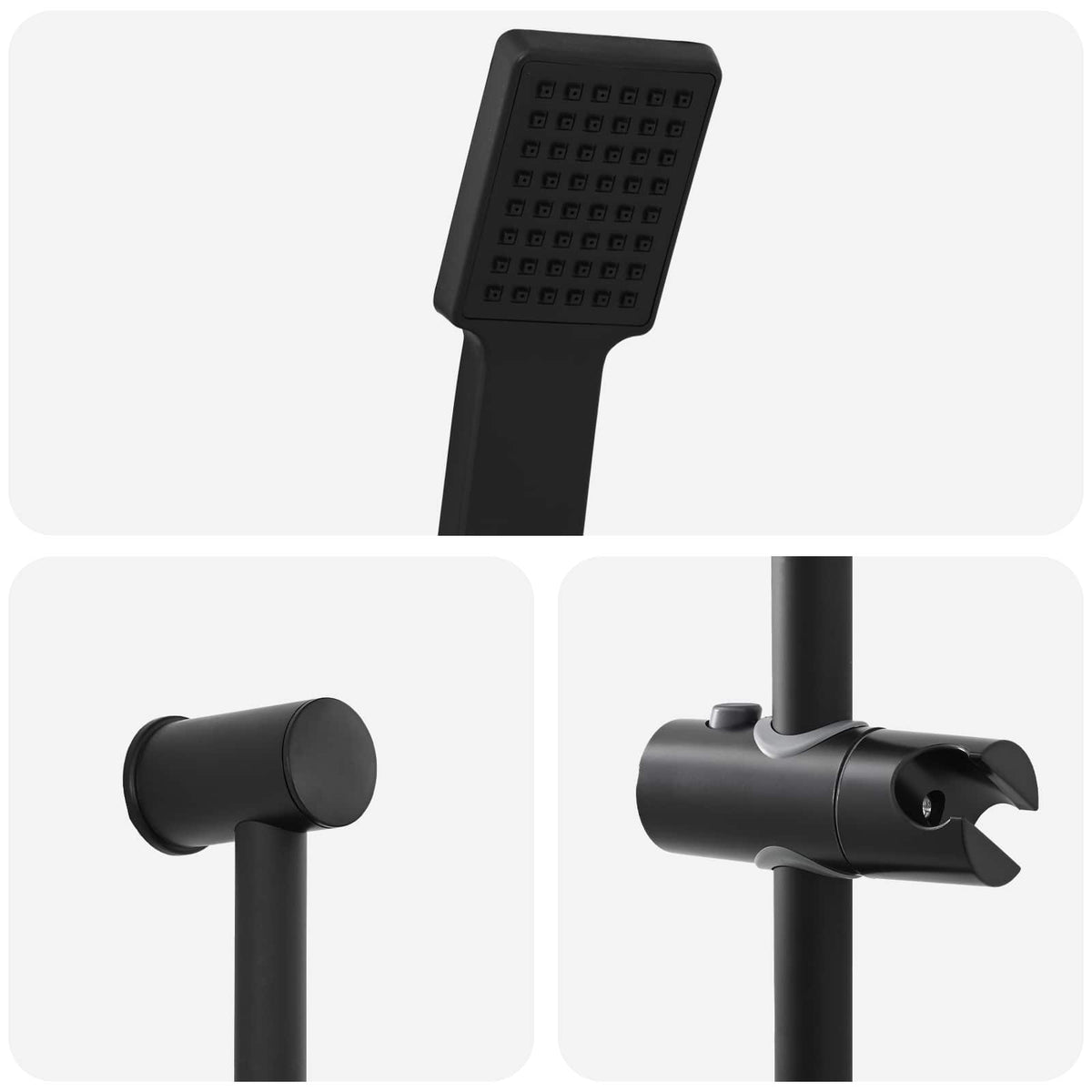 Set sustava za tuš Crna 100 cm Nehrđajući čelik