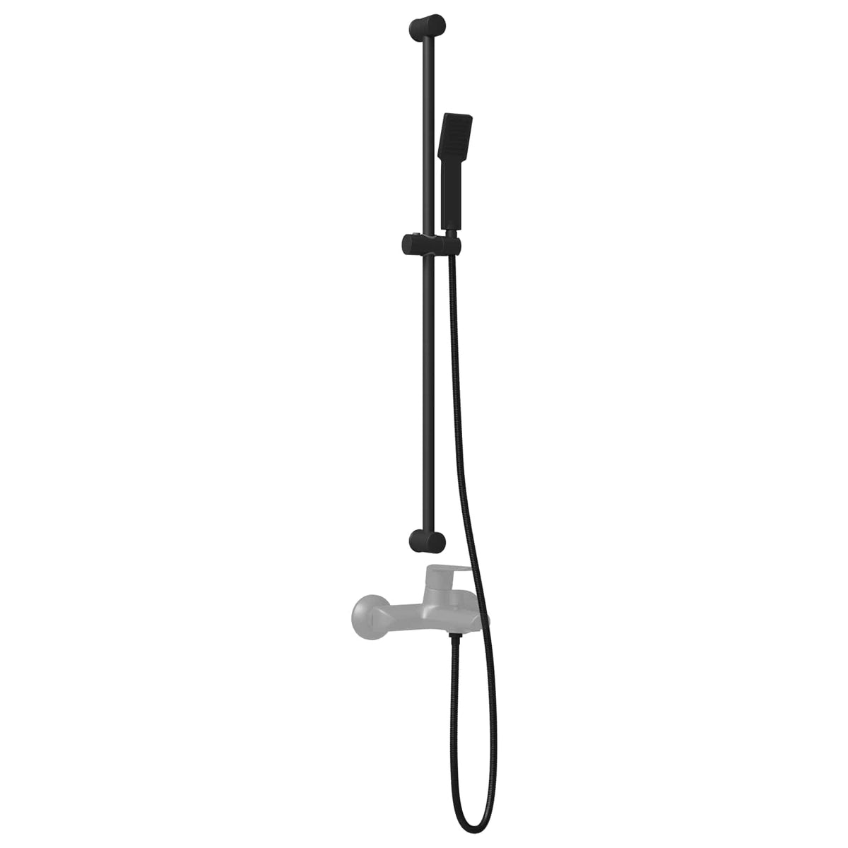 Set sustava za tuš Crna 100 cm Nehrđajući čelik