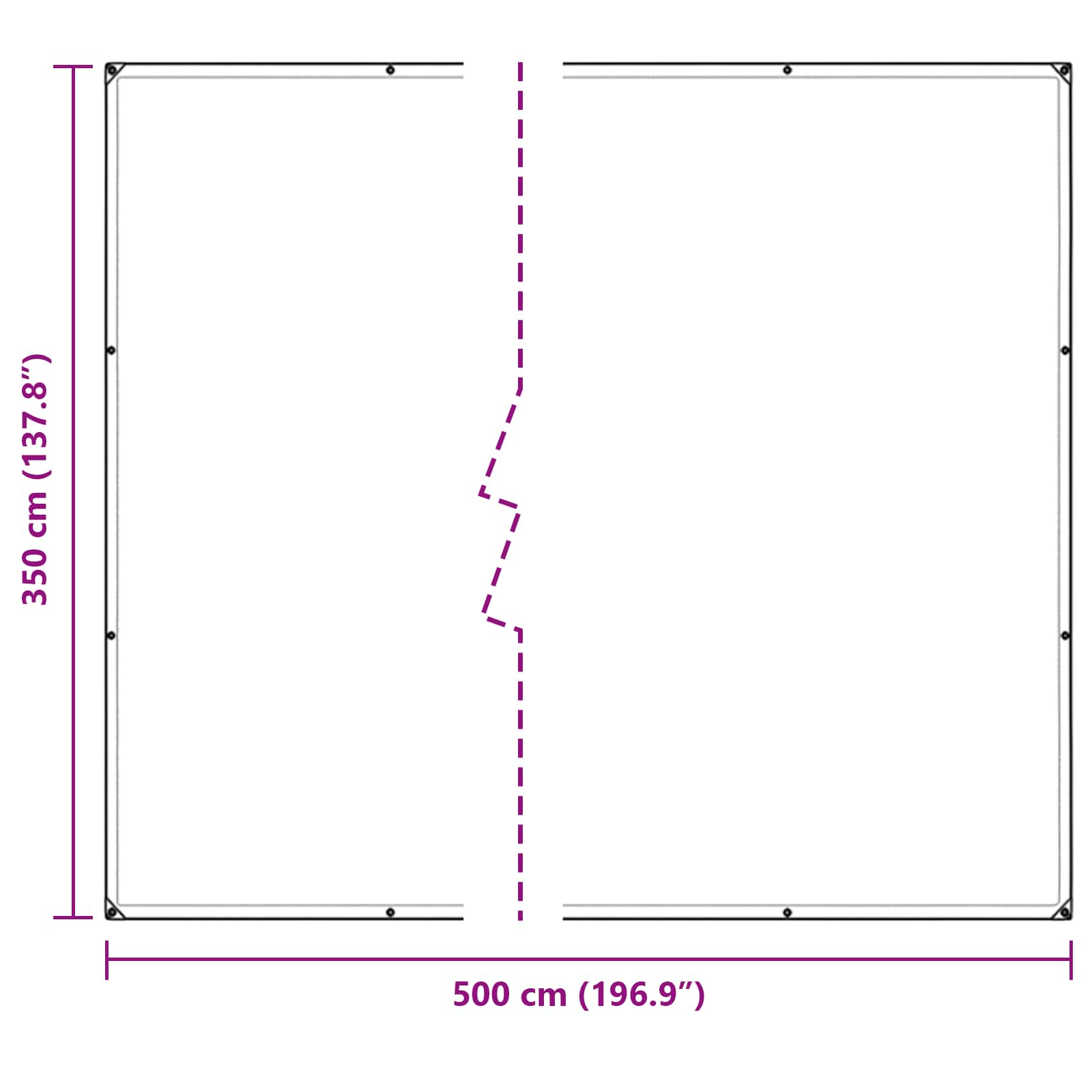 Tarpaulin *Transparent*an 5 × 3,5 m PE