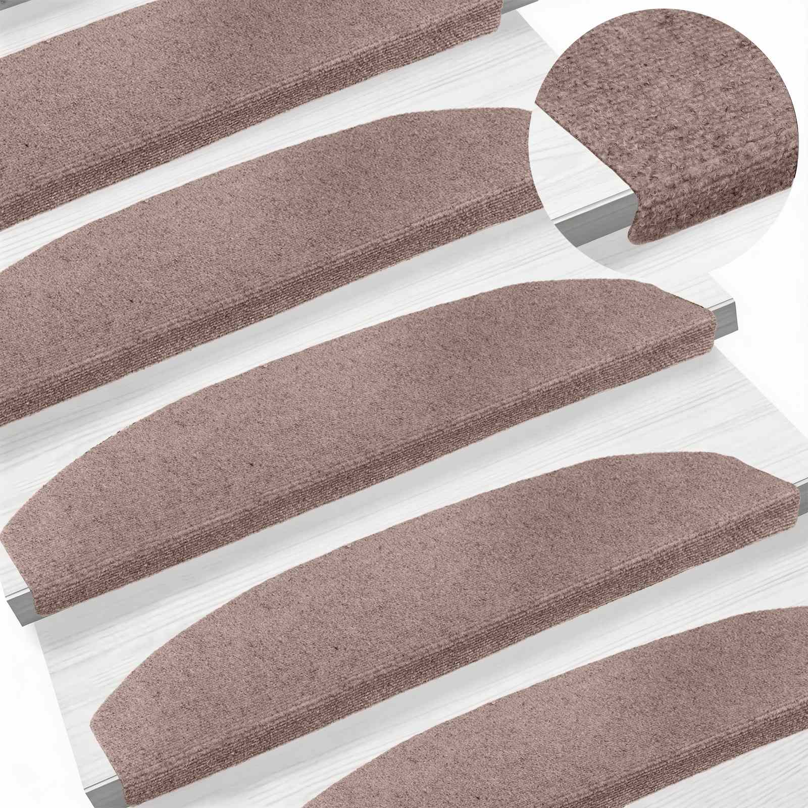 Samoljepljivi stepenasti ulošci 15 pcs Bež 80 x 24,5 x 3,5 cm