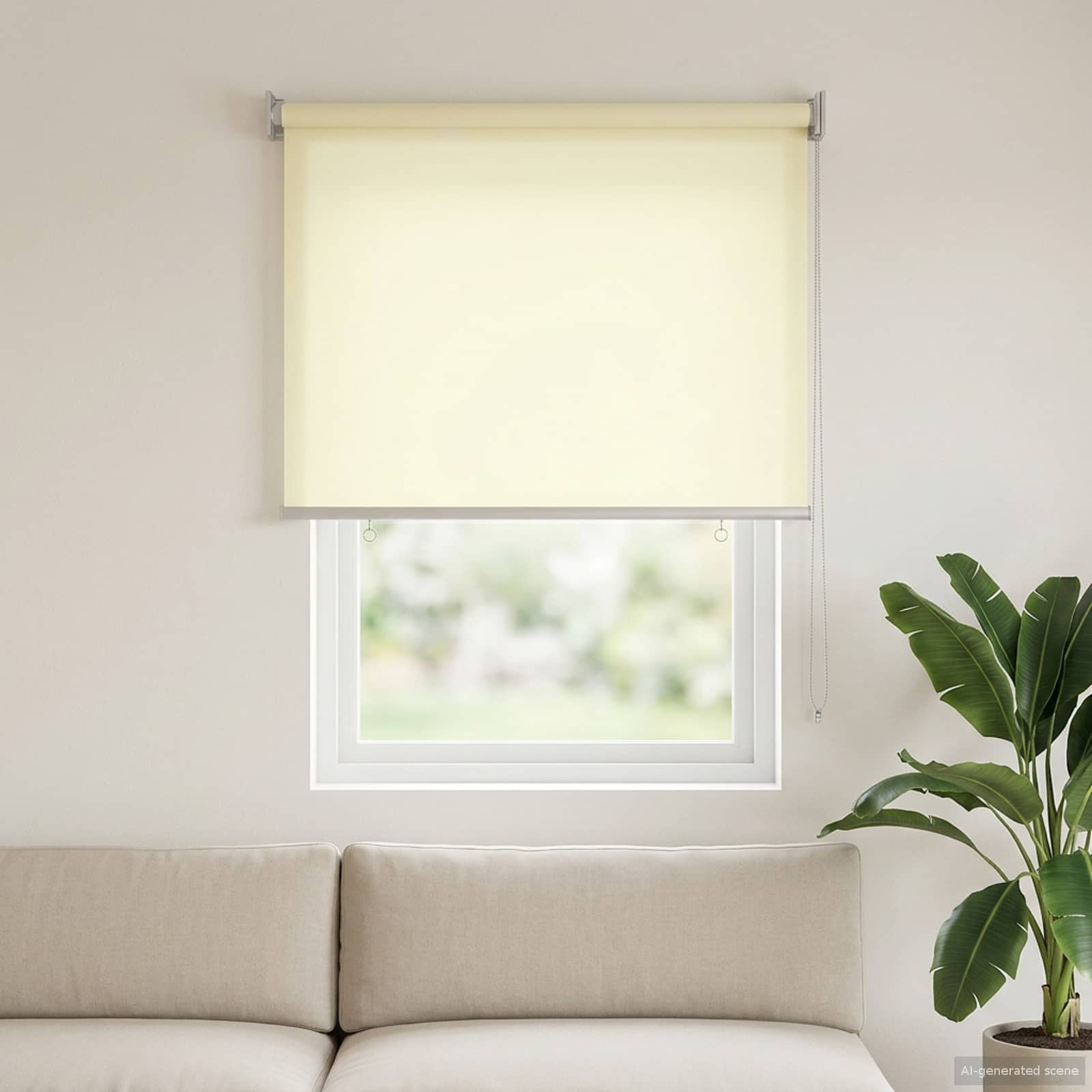 Rolo zavjesa za vanjsku uporabu s UV zaštitom Krem 80 x 140 cm