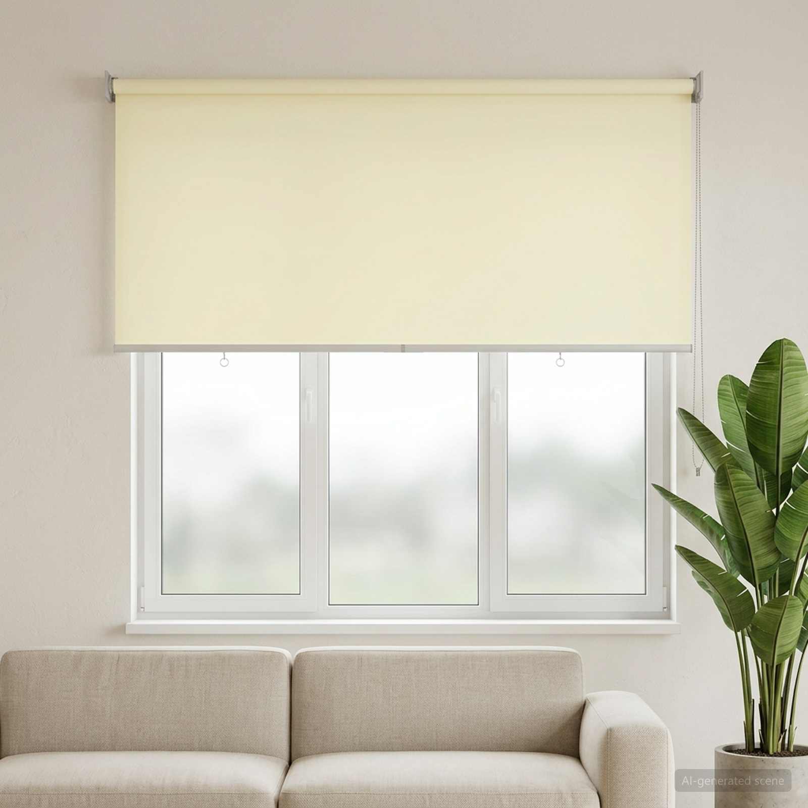 Rolo zavjesa za vanjsku uporabu s UV zaštitom Krem 140 x 140 cm
