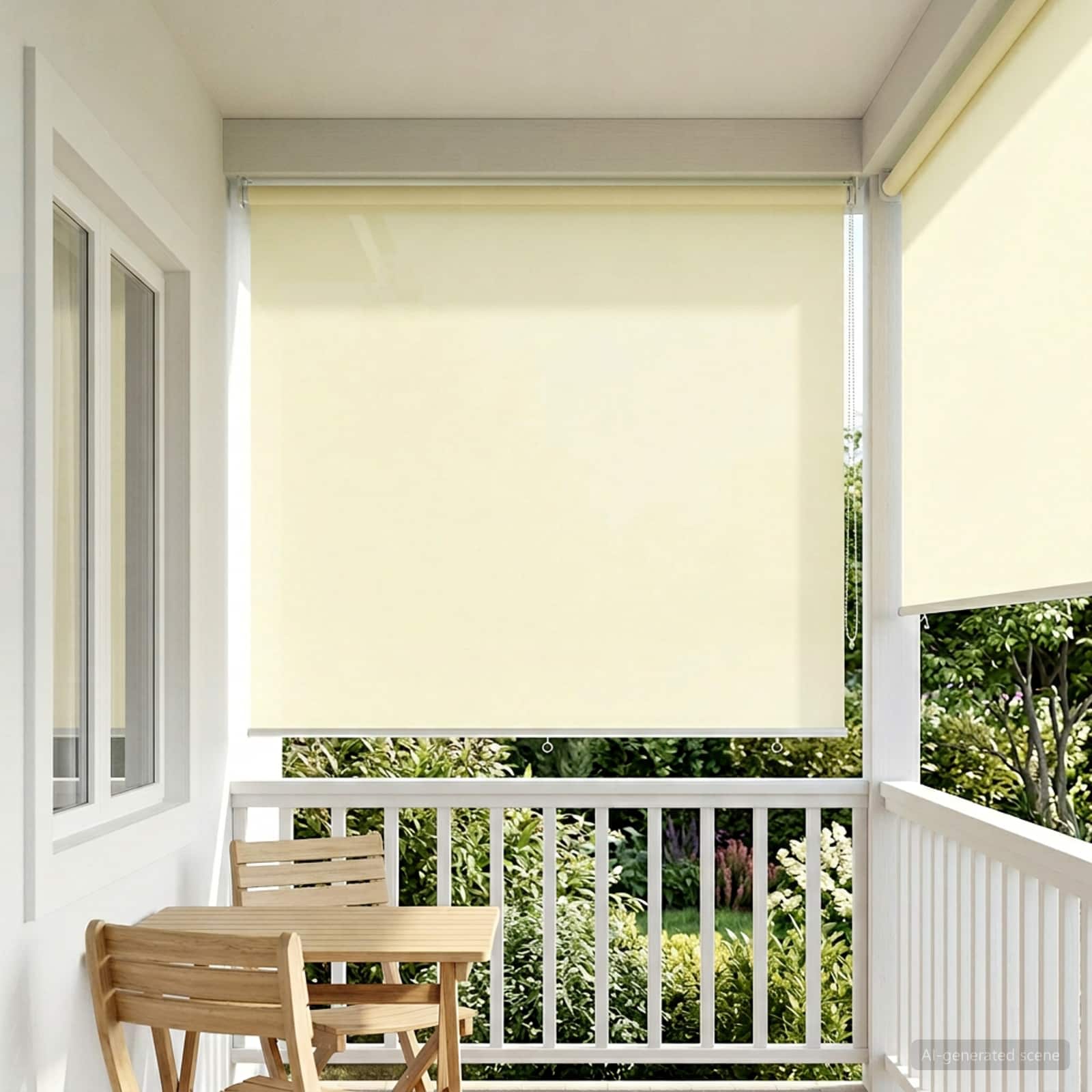Rolo zavjesa za vanjsku uporabu s UV zaštitom Krem 160 x 140 cm