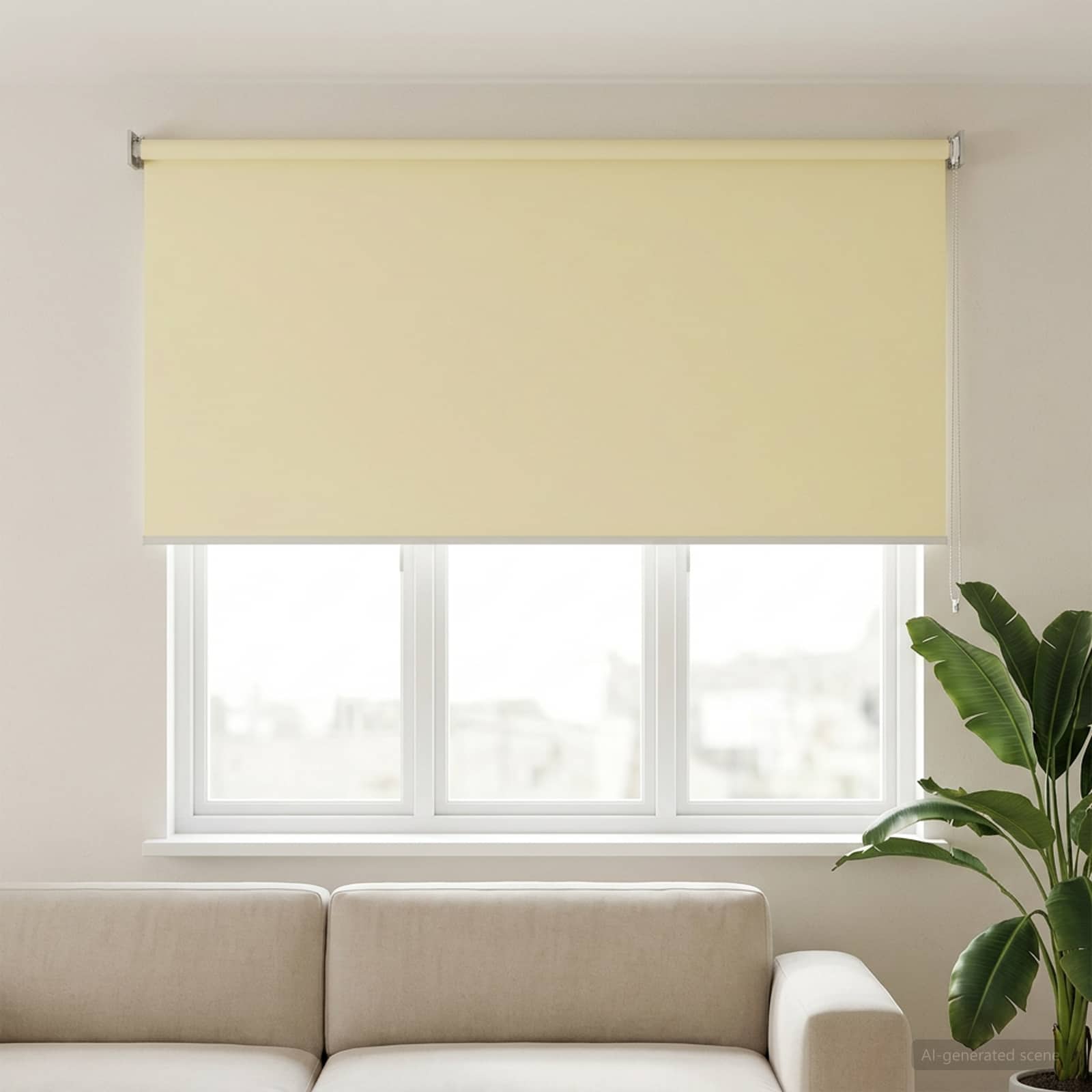 Rolo zavjesa za vanjsku uporabu s UV zaštitom Krem 200 x 140 cm