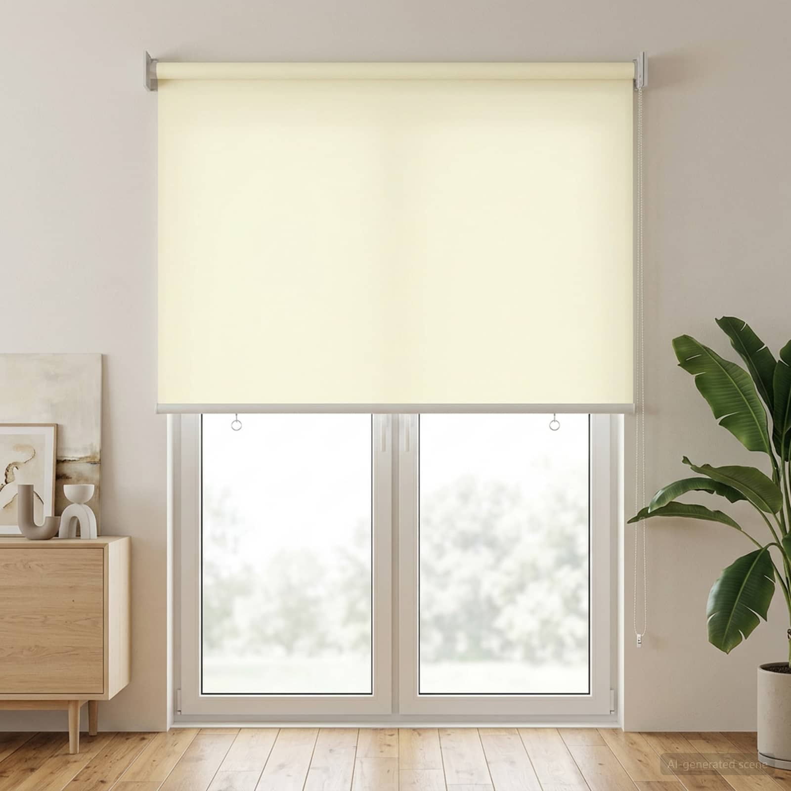 Roleta zaštita od UV zračenja Krem 80 x 230 cm Poliester