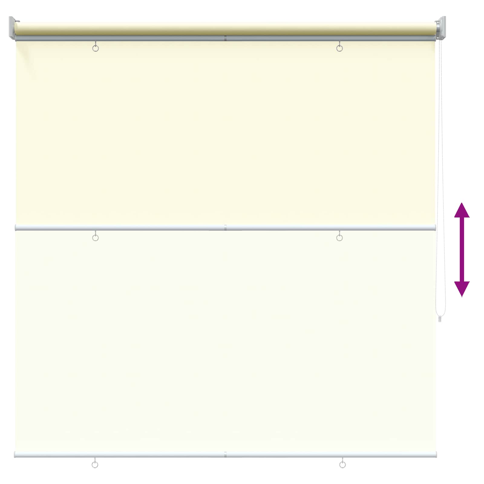 Roleta zaštita od UV zračenja Krem 140 x 230 cm Poliester