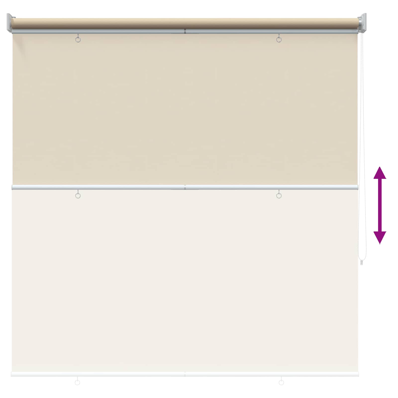 Roleta zaštita od UV zračenja Bež 120 x 140 cm Poliester