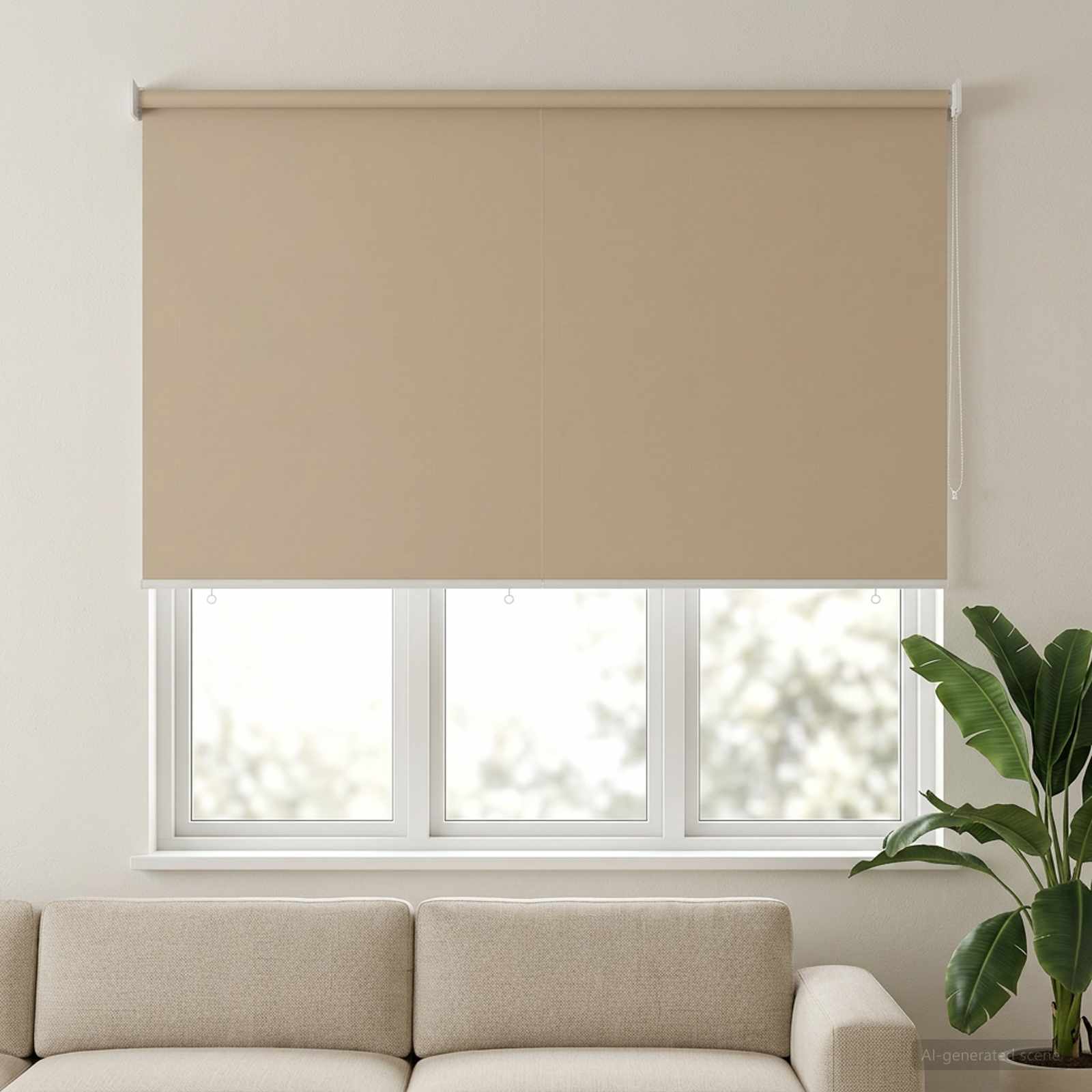 Rolo zavjesa za vanjsku uporabu s UV zaštitom Bež 180 x 140 cm