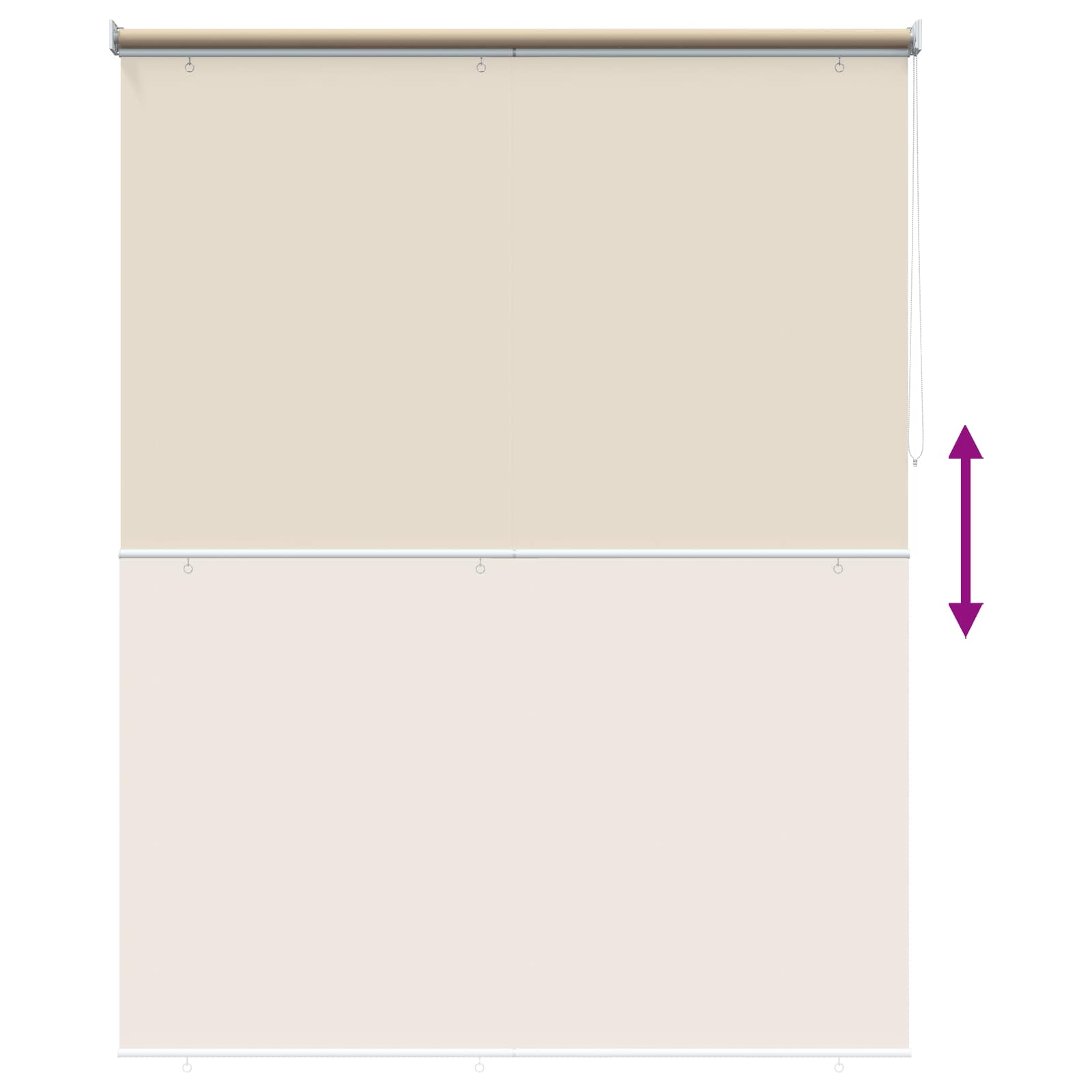Rolo zavjesa za vanjsku uporabu s UV zaštitom Bež 200 x 140 cm