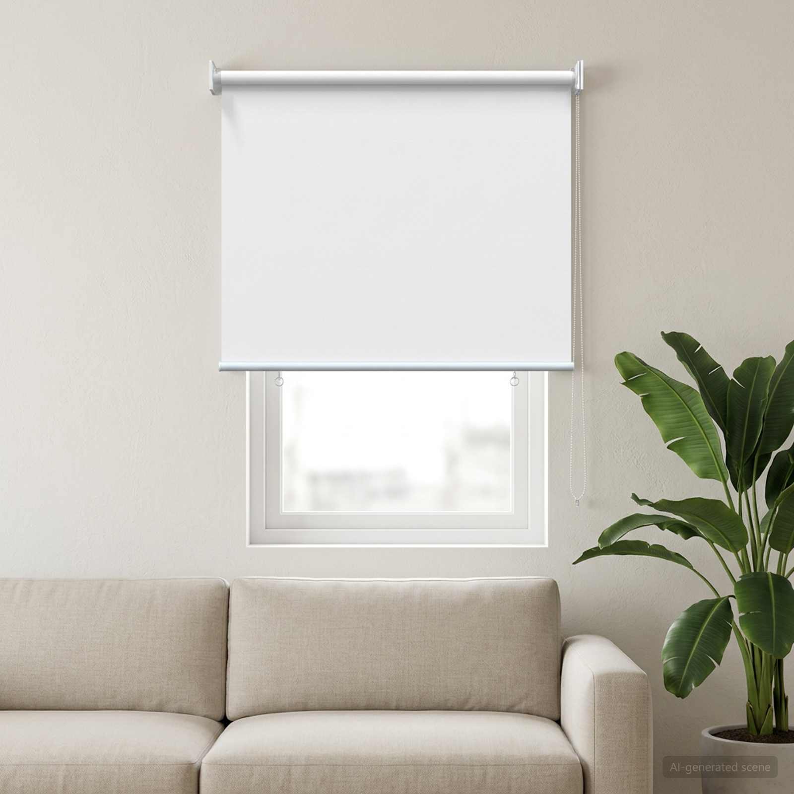 Roleta zaštita od UV zračenja Bijela 100 x 140 cm Poliester