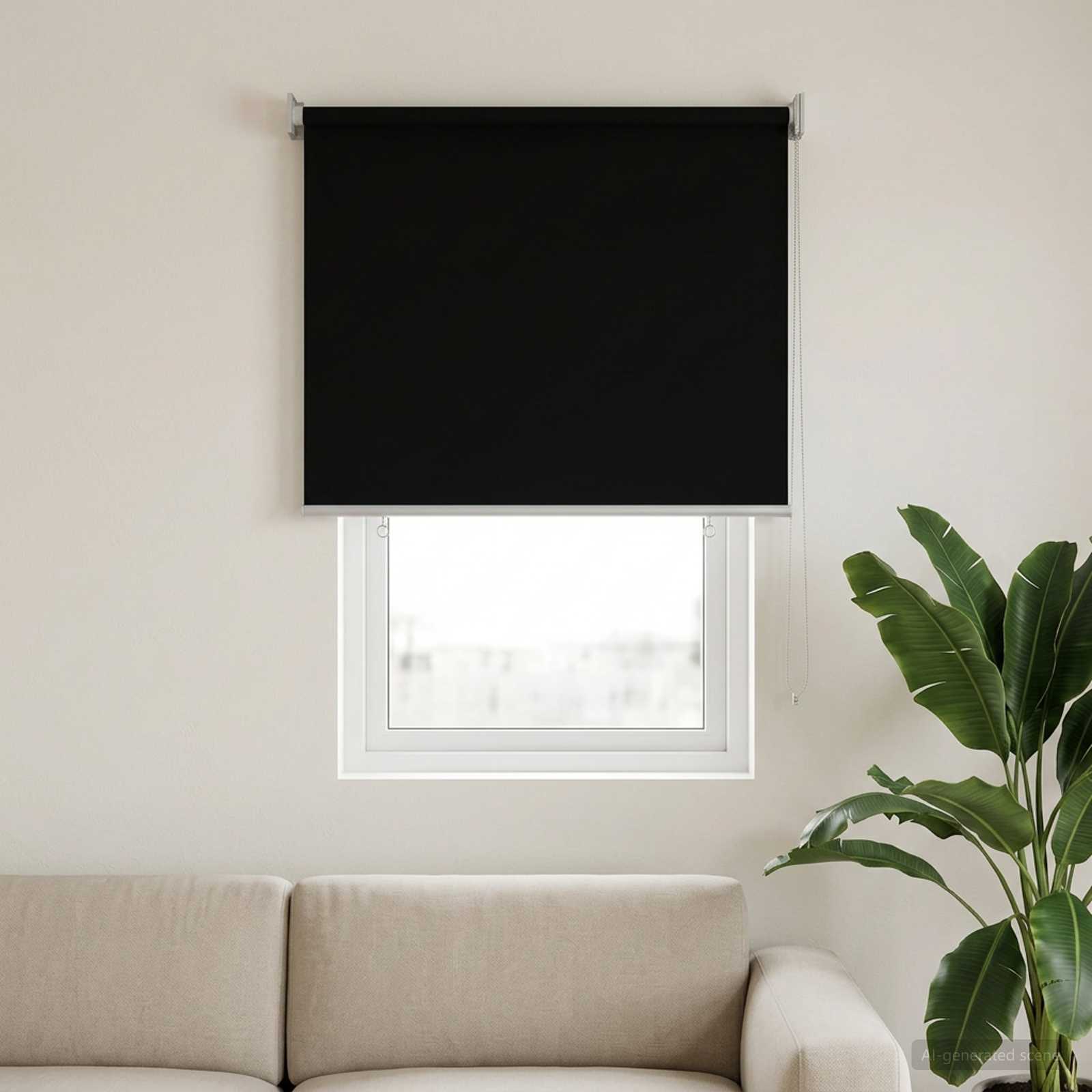 Rolo zavjesa za vanjsku uporabu s UV zaštitom Crna 60 x 140 cm