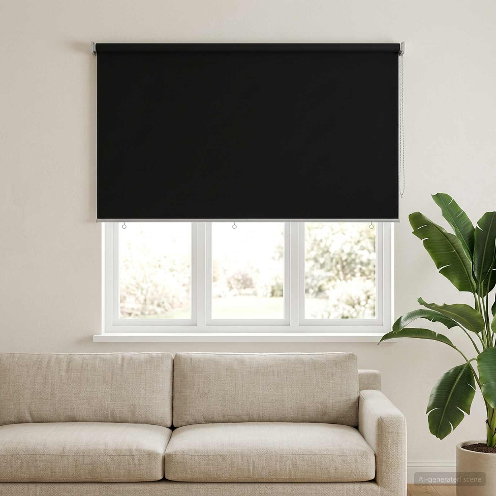 Rolo zavjesa za vanjsku uporabu s UV zaštitom Crna 160 x 140 cm