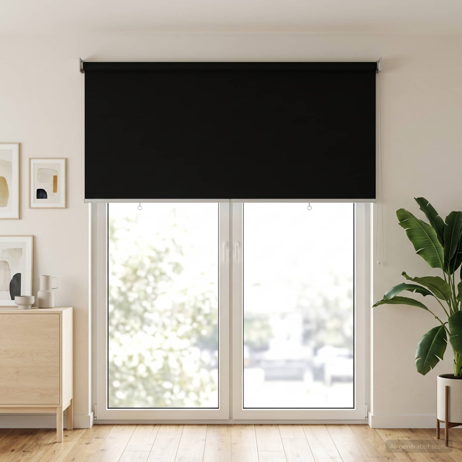 Rolo zavjesa za vanjsku uporabu s UV zaštitom Crna 100 x 230 cm