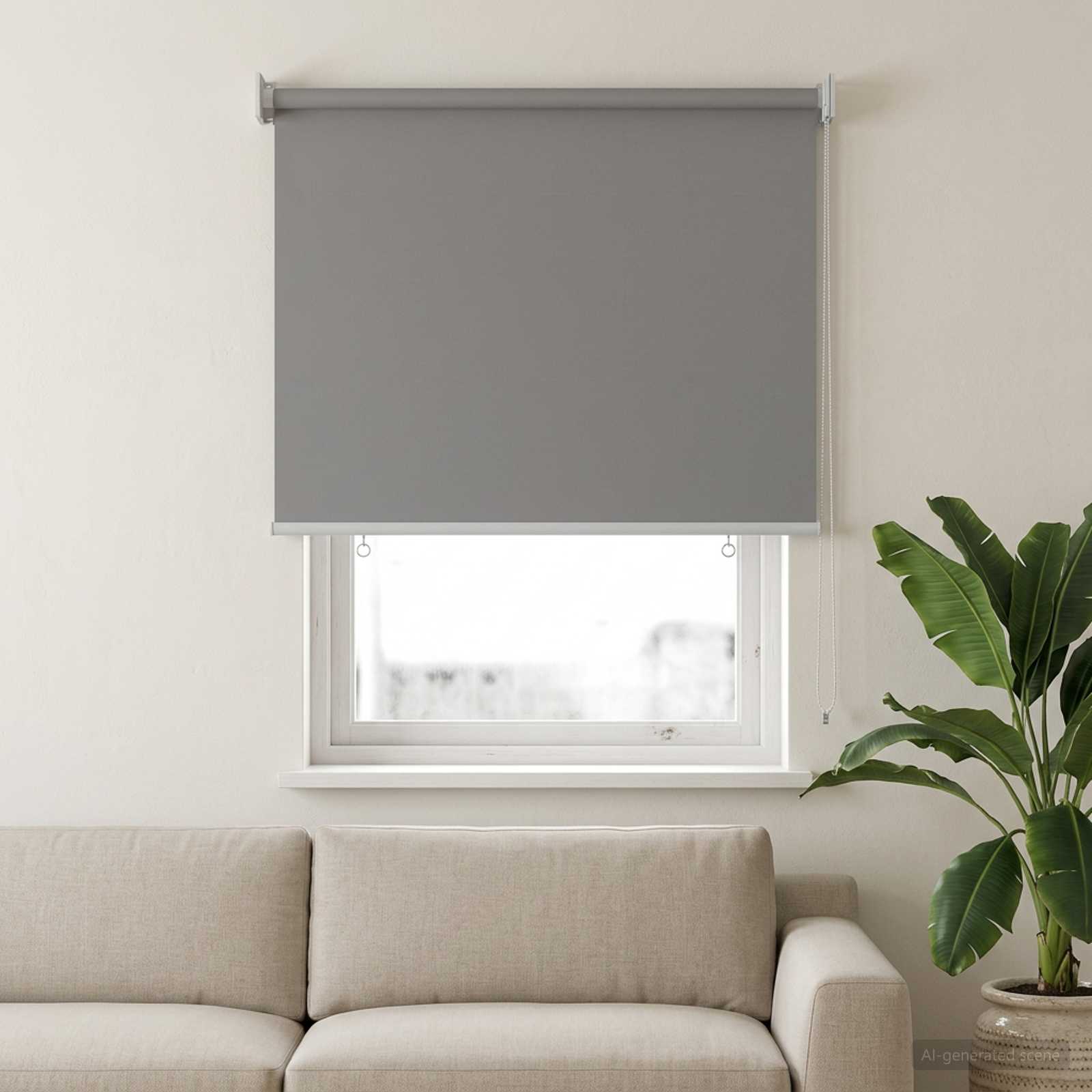 Roleta zaštita od UV zračenja Svjetlosiva 60 x 140 cm Poliester