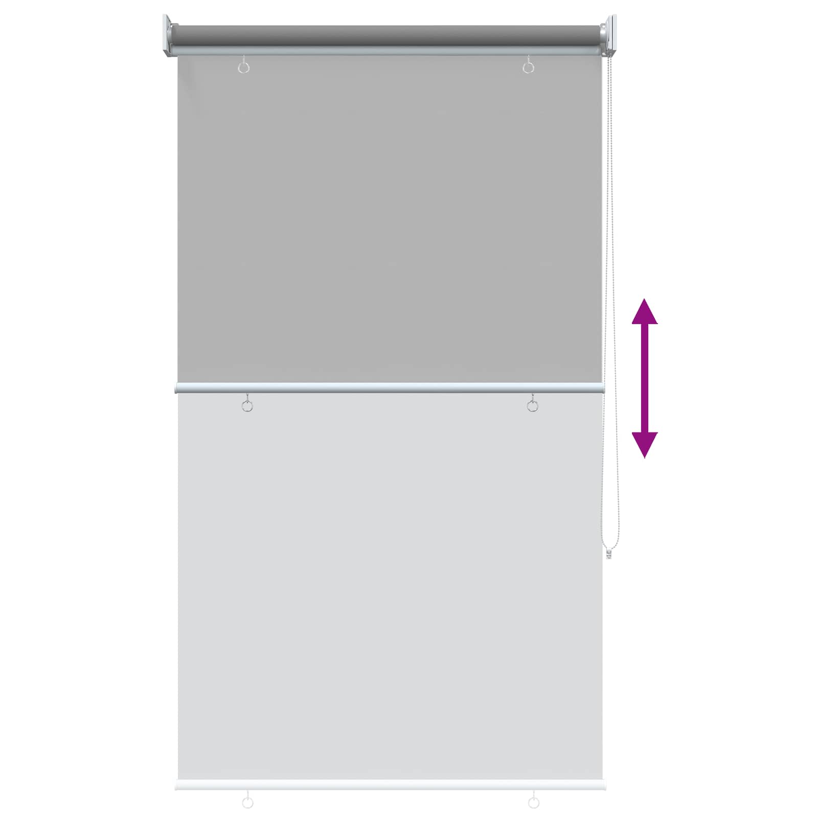 Roleta zaštita od UV zračenja Svjetlosiva 80 x 140 cm Poliester