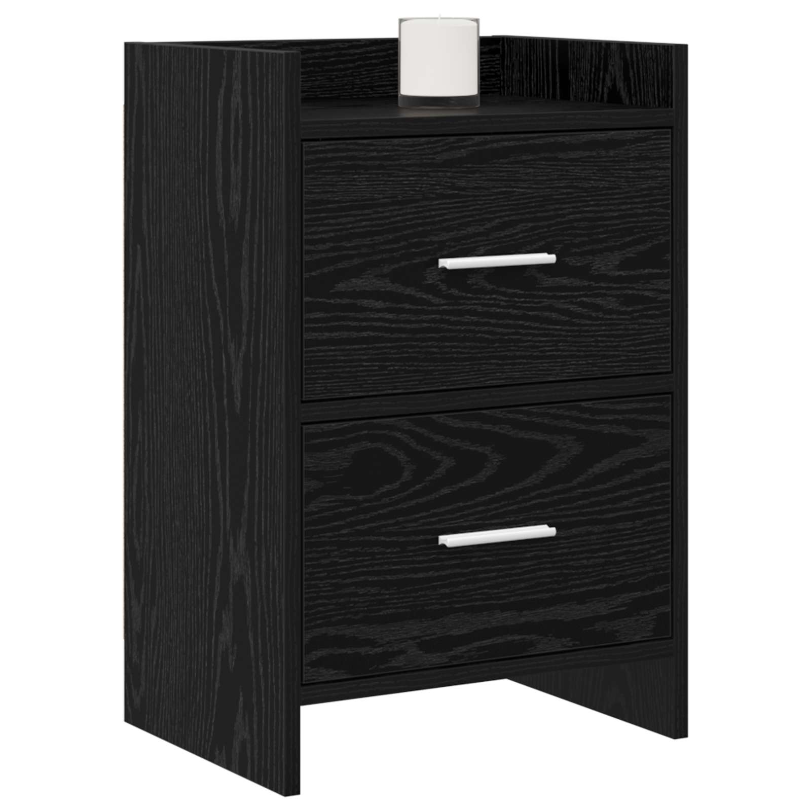 Noćni ormarići 2 pcs Crni hrast 40 x 30 x 60 cm