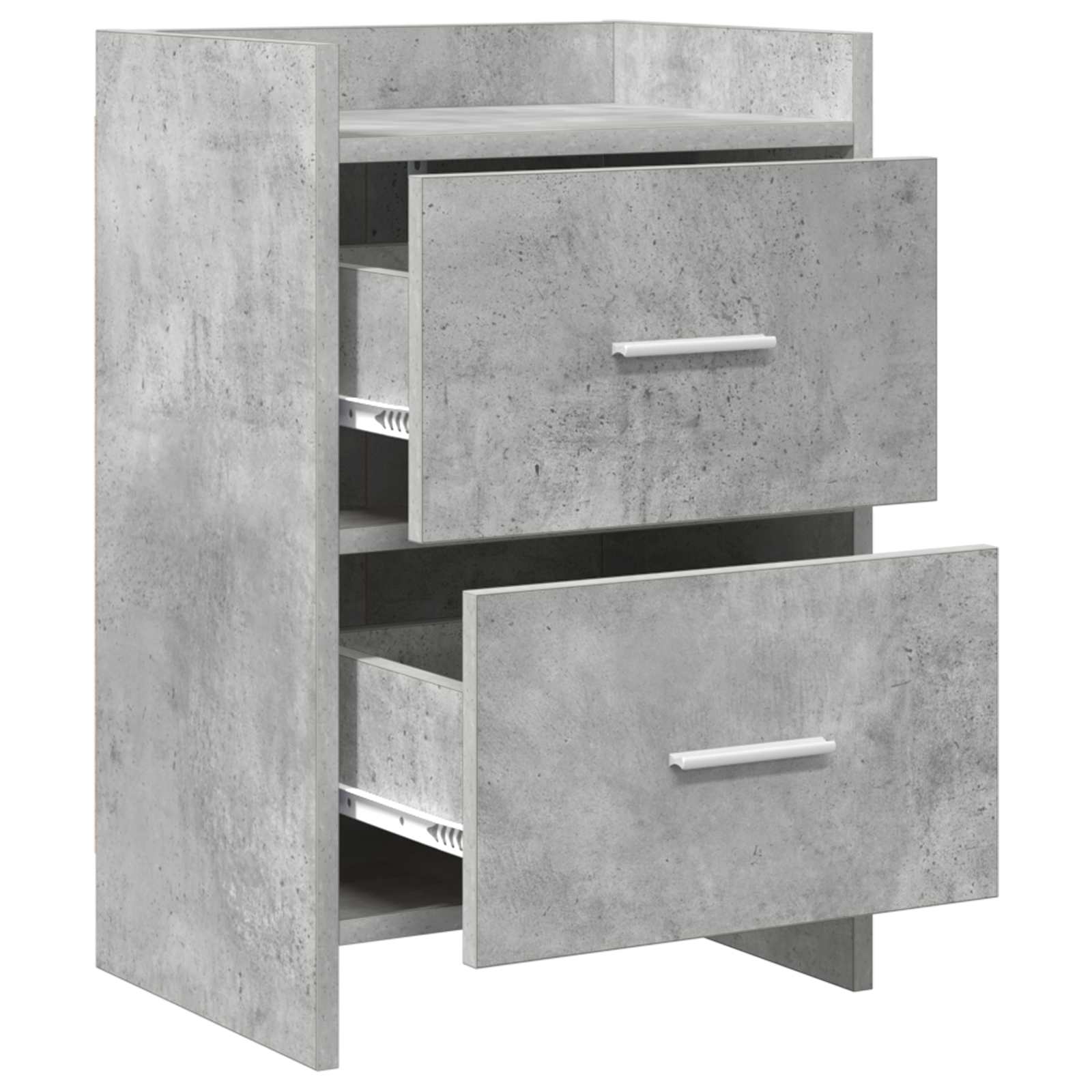Noćni ormarići 2 pcs Betonska siva 40 x 30 x 60 cm