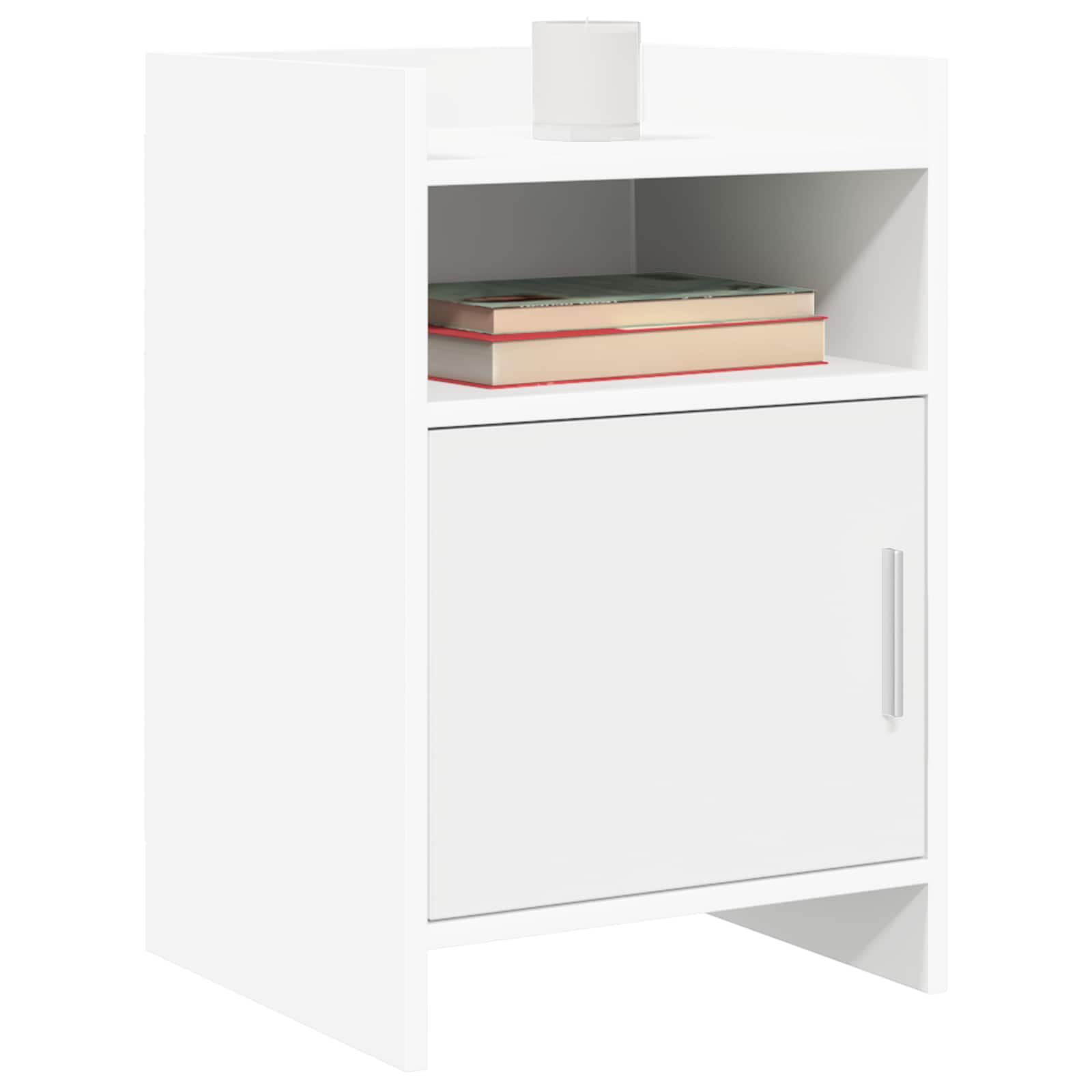 Noćni ormarići 2 pcs Bijela 40 x 36 x 60 cm Konstruirano drvo