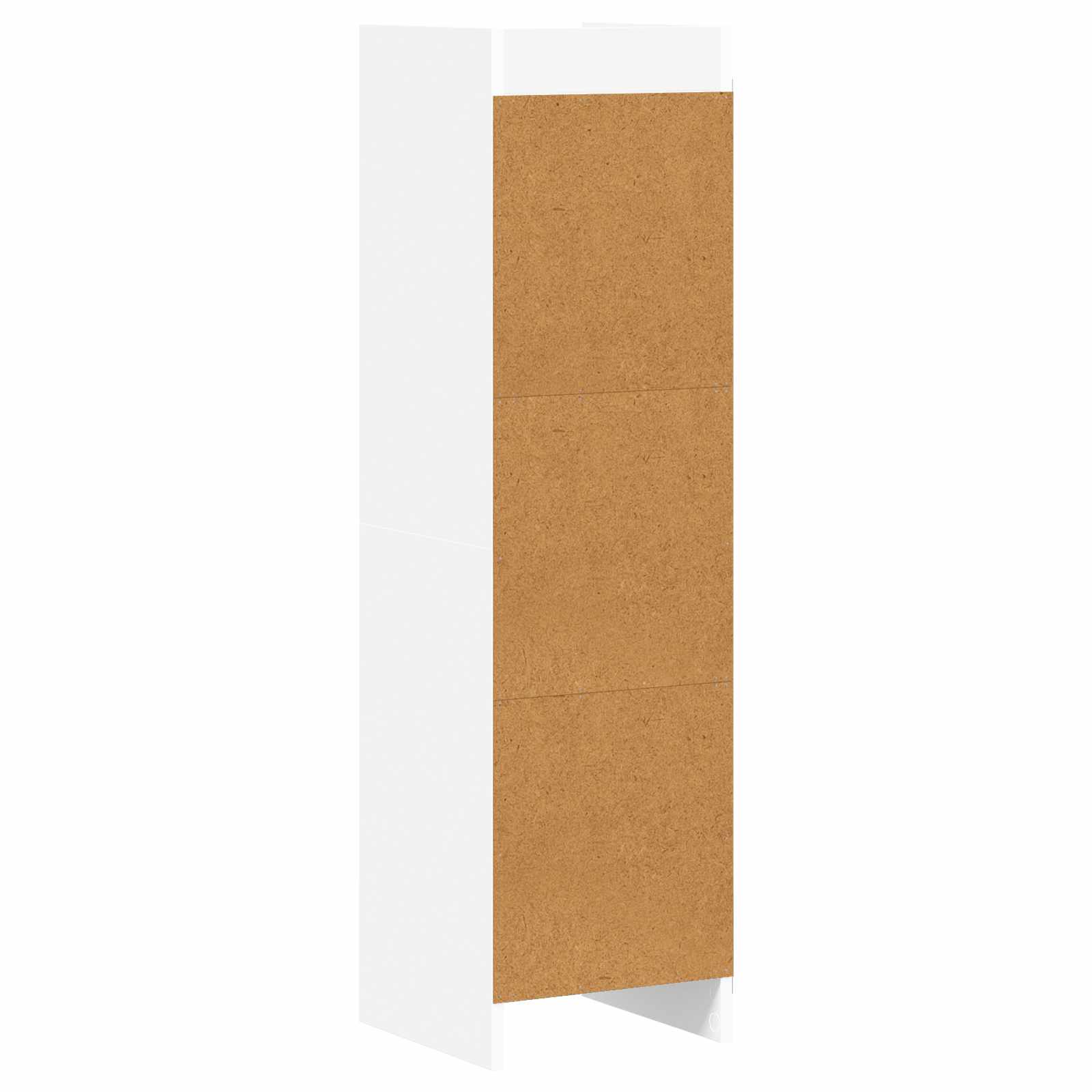 Police za knjige Bijela 30 x 30 x 111 cm Konstruirano drvo
