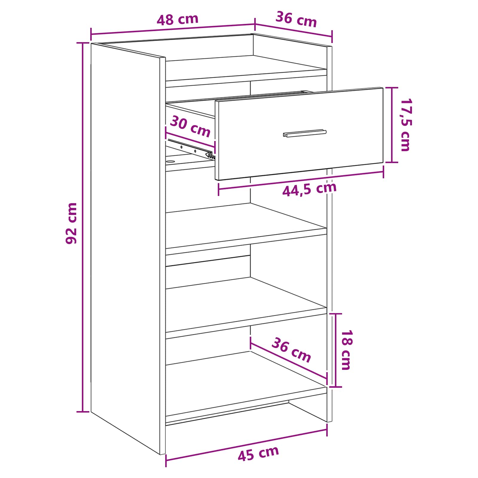 Ormar za cipele Staro drvo 48 x 36 x 92 cm Konstruirano drvo