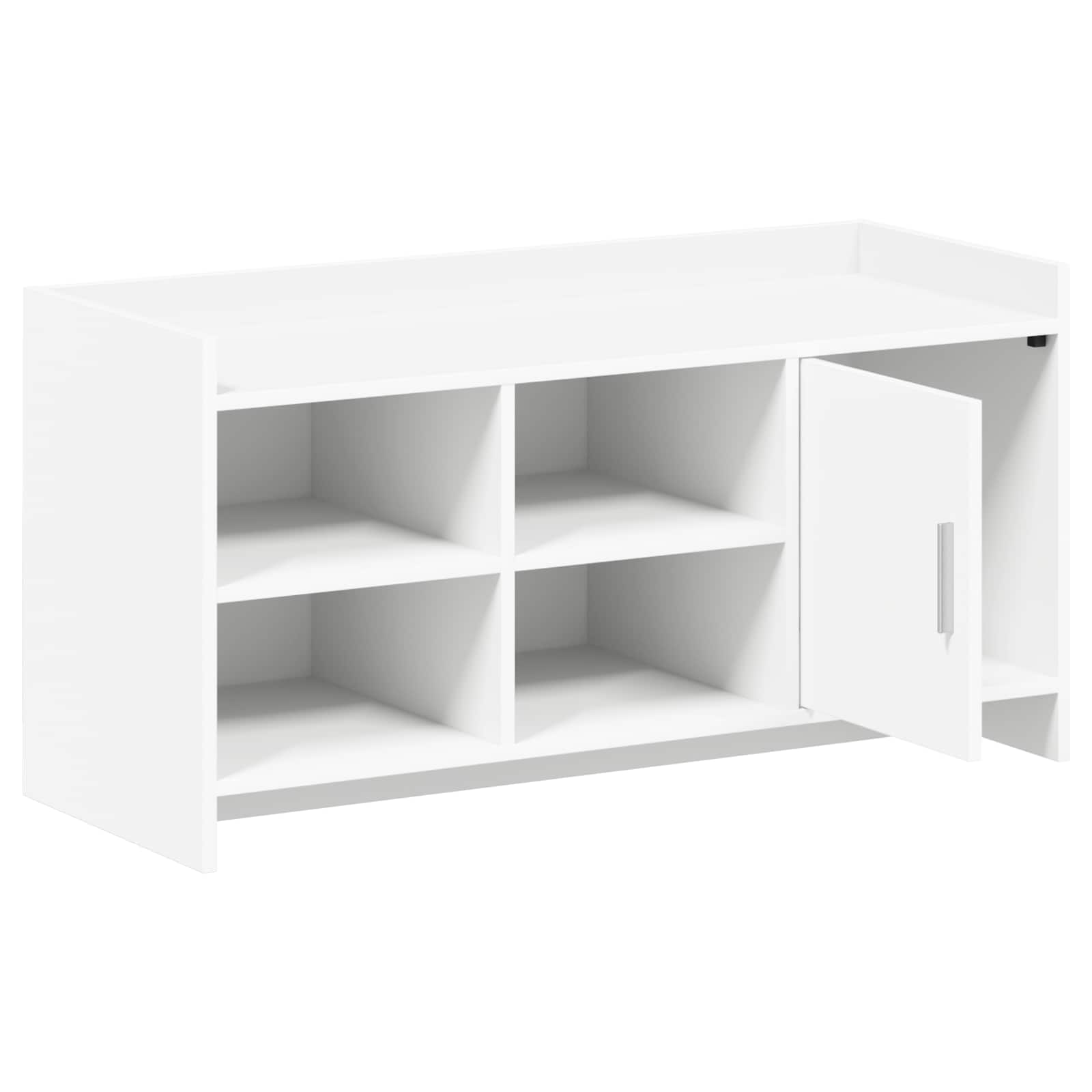 Ormar za cipele Bijela 100 x 39,5 x 51 cm Konstruirano drvo