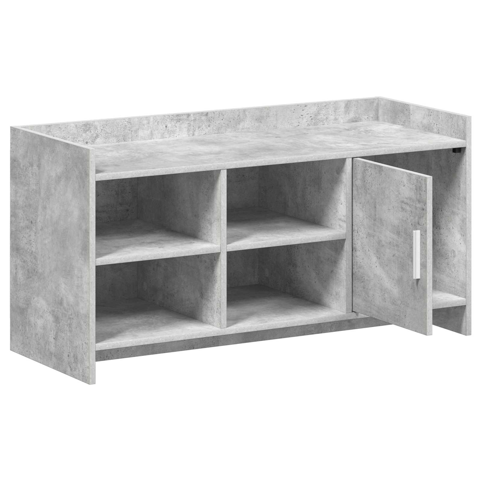 Ormar za cipele s pohranom Betonska siva 100 x 39,5 x 51 cm