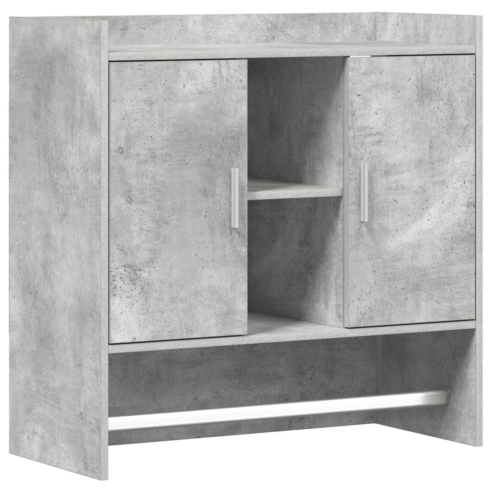 Polica na zidu Zidna montaža Betonska siva 80 x 36 x 80 cm