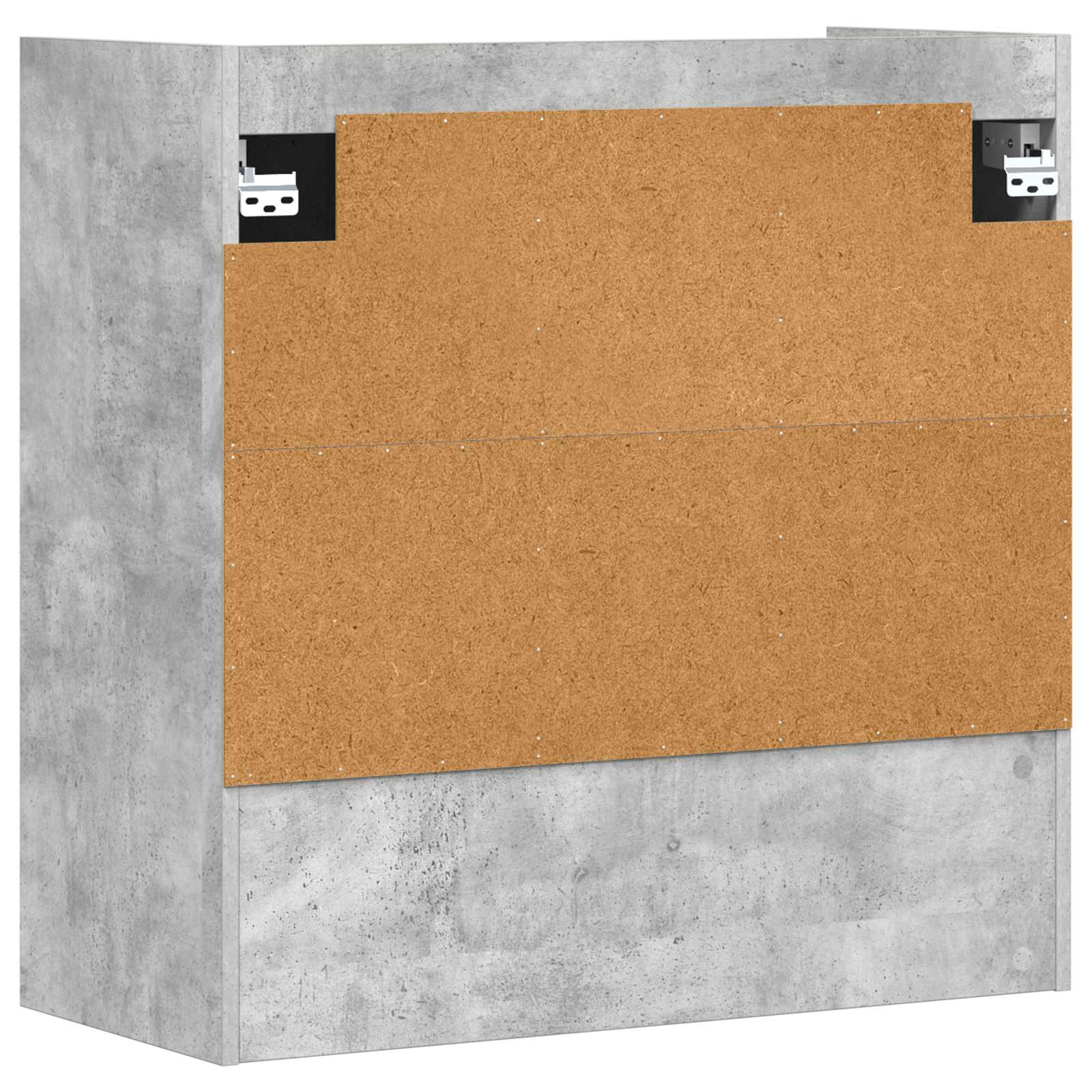 Polica na zidu Zidna montaža Betonska siva 80 x 36 x 80 cm