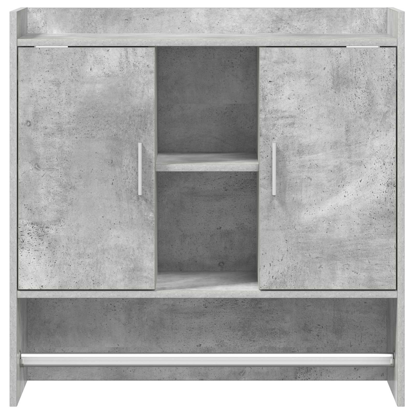 Polica na zidu Zidna montaža Betonska siva 80 x 36 x 80 cm