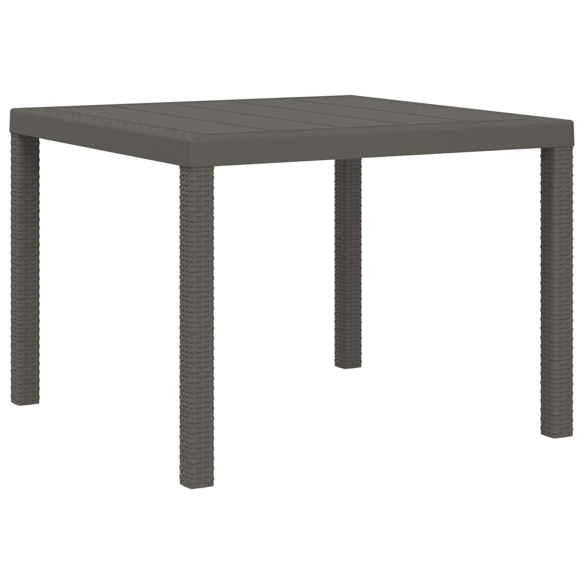 Vrtni set za objed 5 kom. Svjetlosiva PP 100 cm