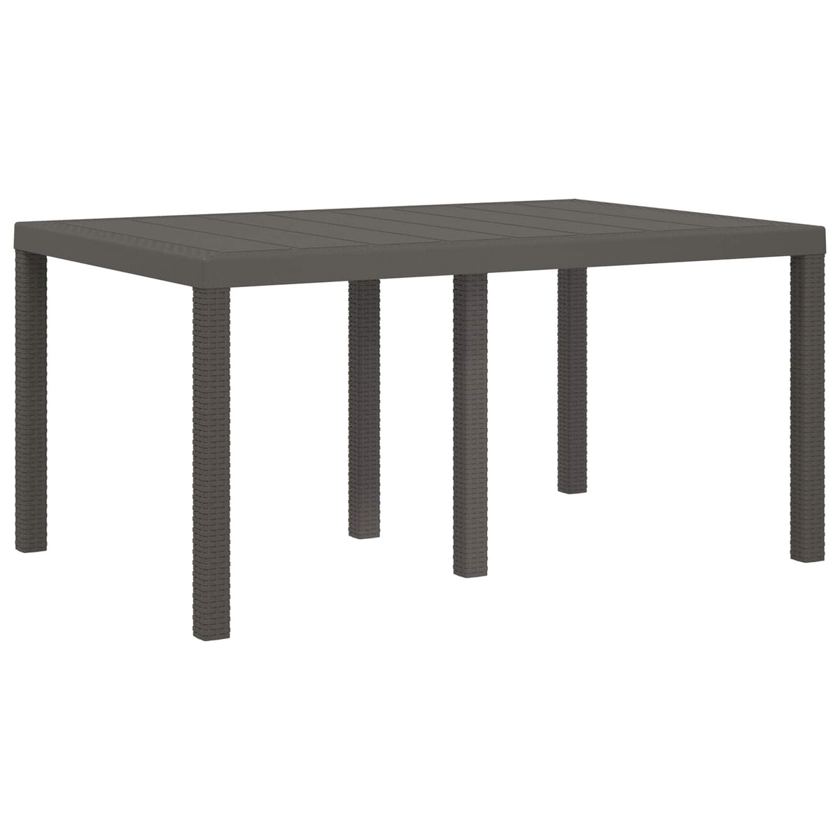 Vrtni set za objed 5 kom. Svjetlosiva i Krem PP 150 cm