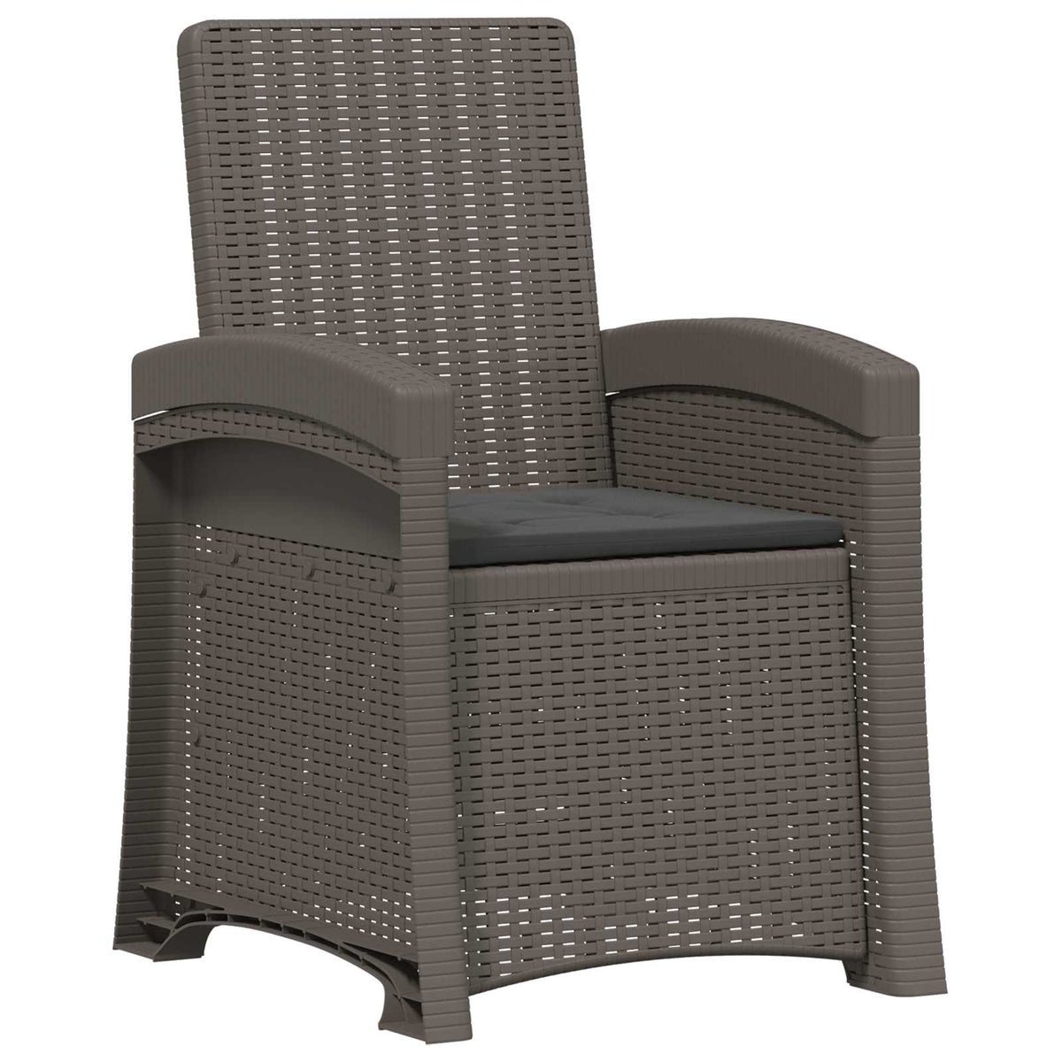 Vrtni set za objed 5 kom. Svjetlosiva i antracit PP 150 cm