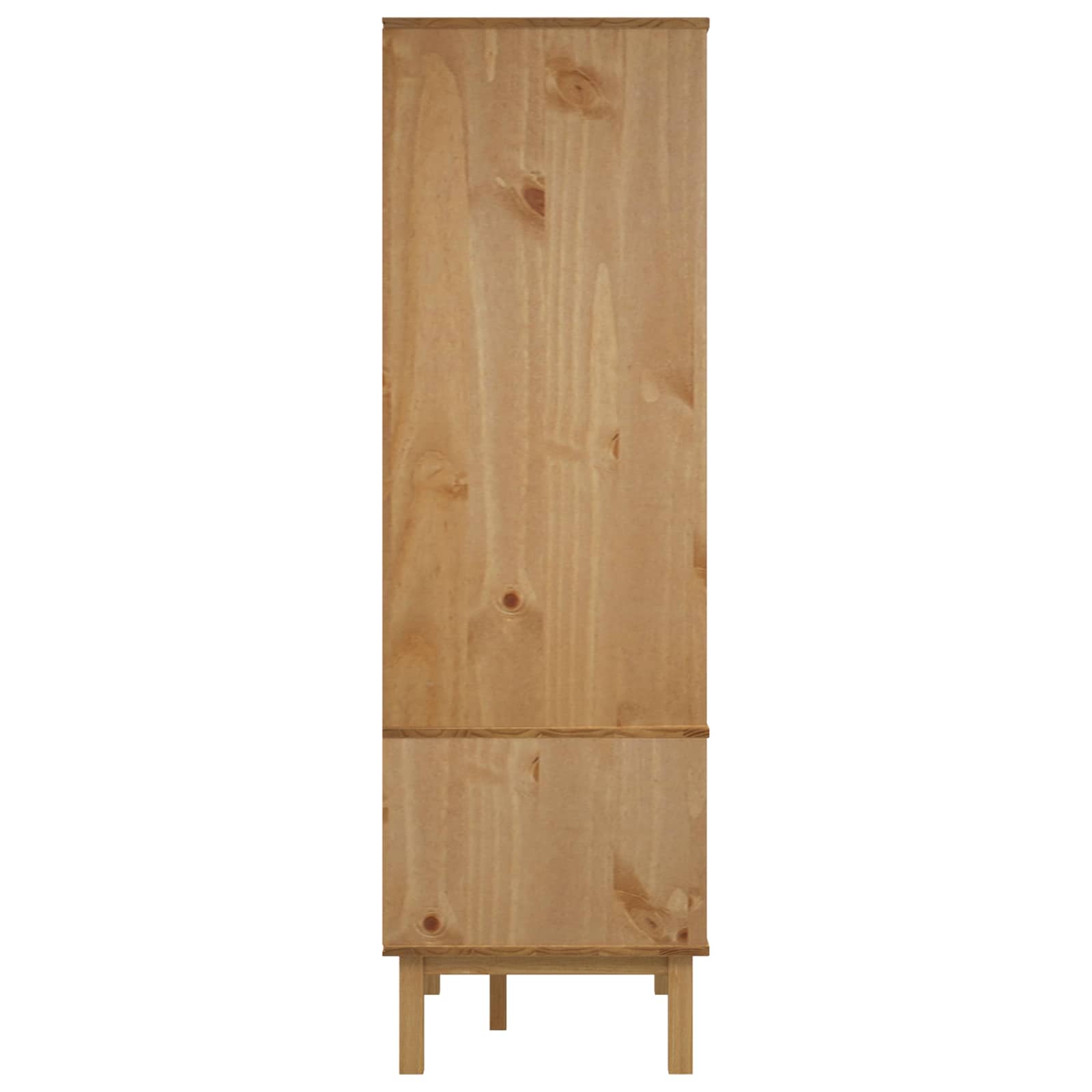 Ormarić s vratima OTTA Crna 76,5 x 53 x 172 cm Masivna borovina