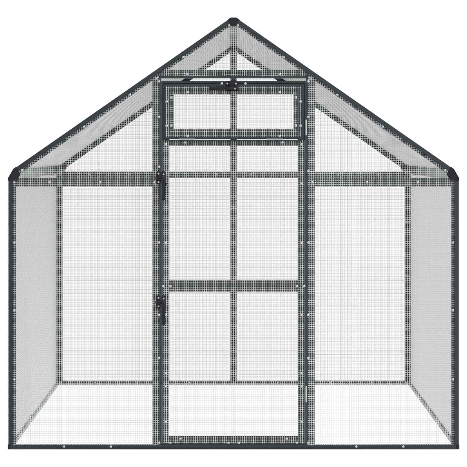 Kavez za ptice Antracit 181,5 x 110,5 x 173,5 cm