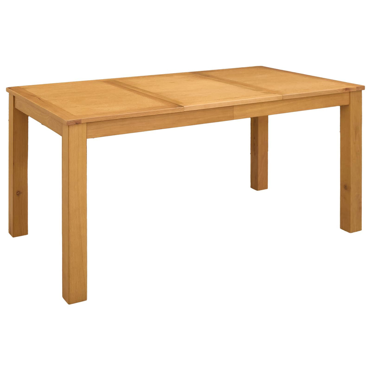 Blagovaonski set 5 kom. Bež Čvrsto Hrastovo Drvo 150 x 85 x 75 cm