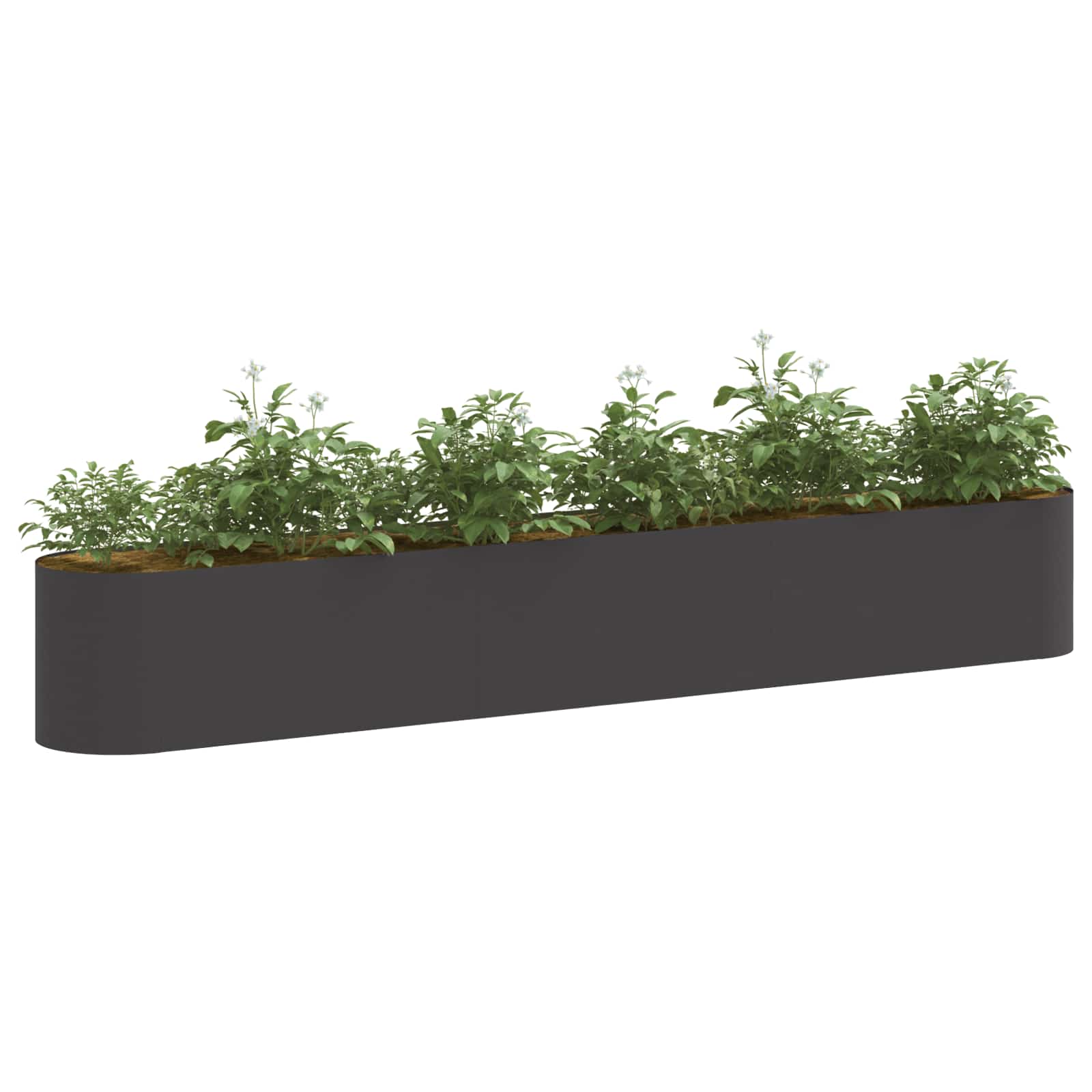 Povišeni vrtni krevet Crna 280 x 40 x 40 cm