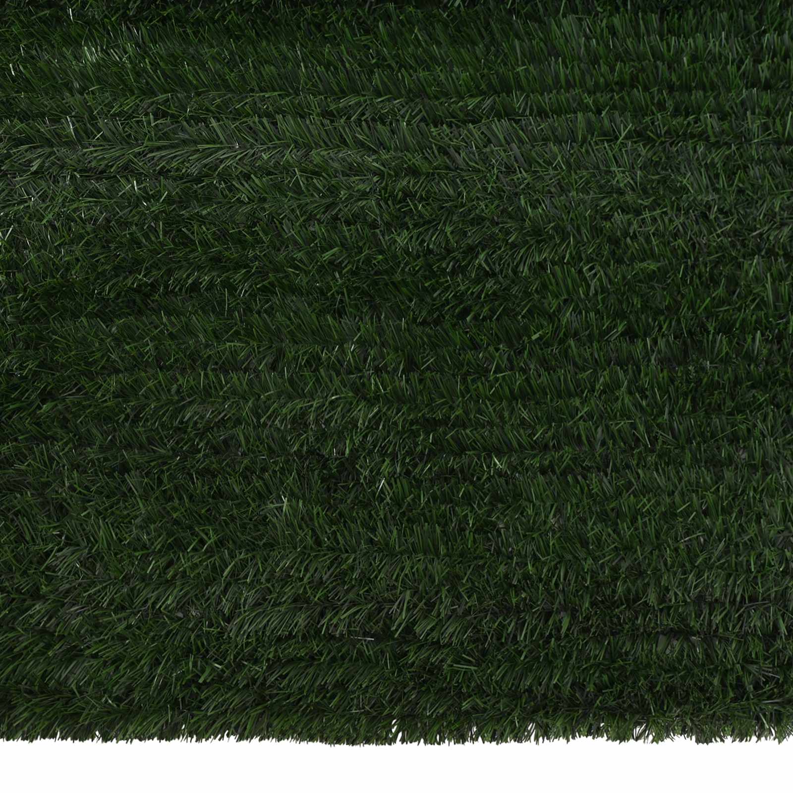 Umjetna ograda Tamnozelena 1,5 x 4 m PVC i čelik