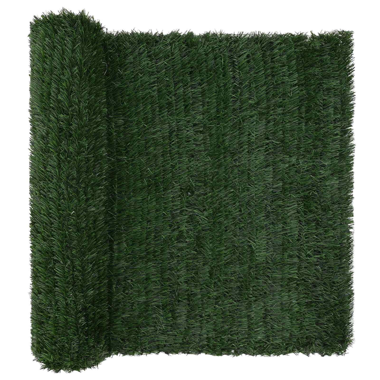 Umjetna ograda Tamnozelena 1,5 x 4 m PVC i čelik
