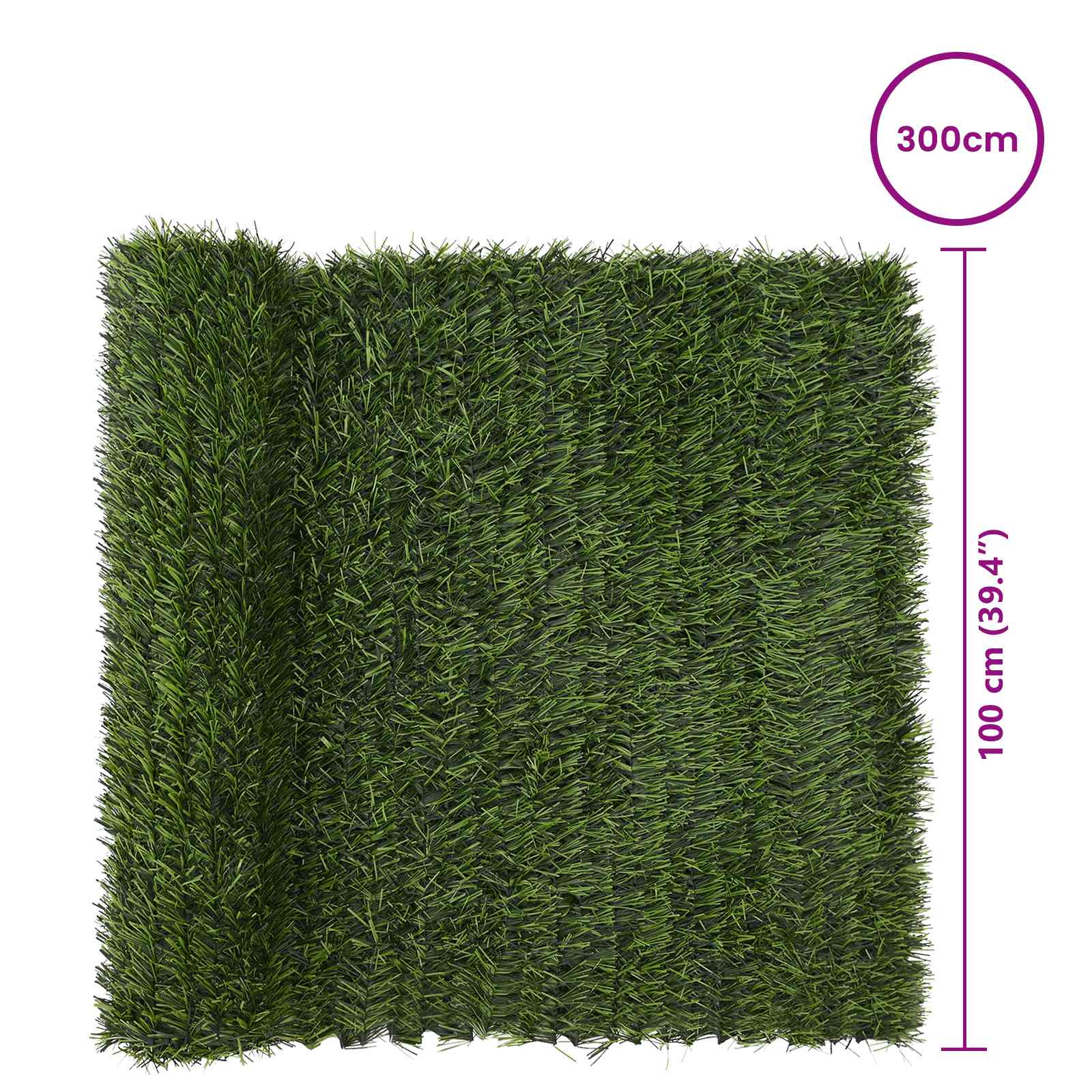 Umjetna ograda Svijetlo zelena 1 x 3 m PVC i čelik
