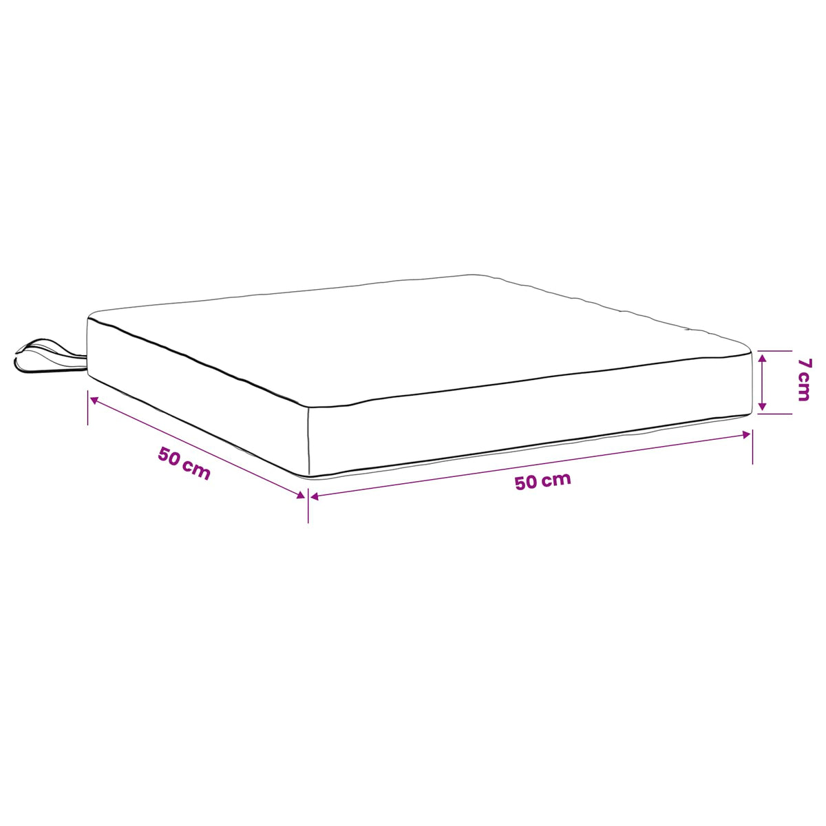 Jastučići za sjedenje SOEST 4 kom. 100% poliester Antracit