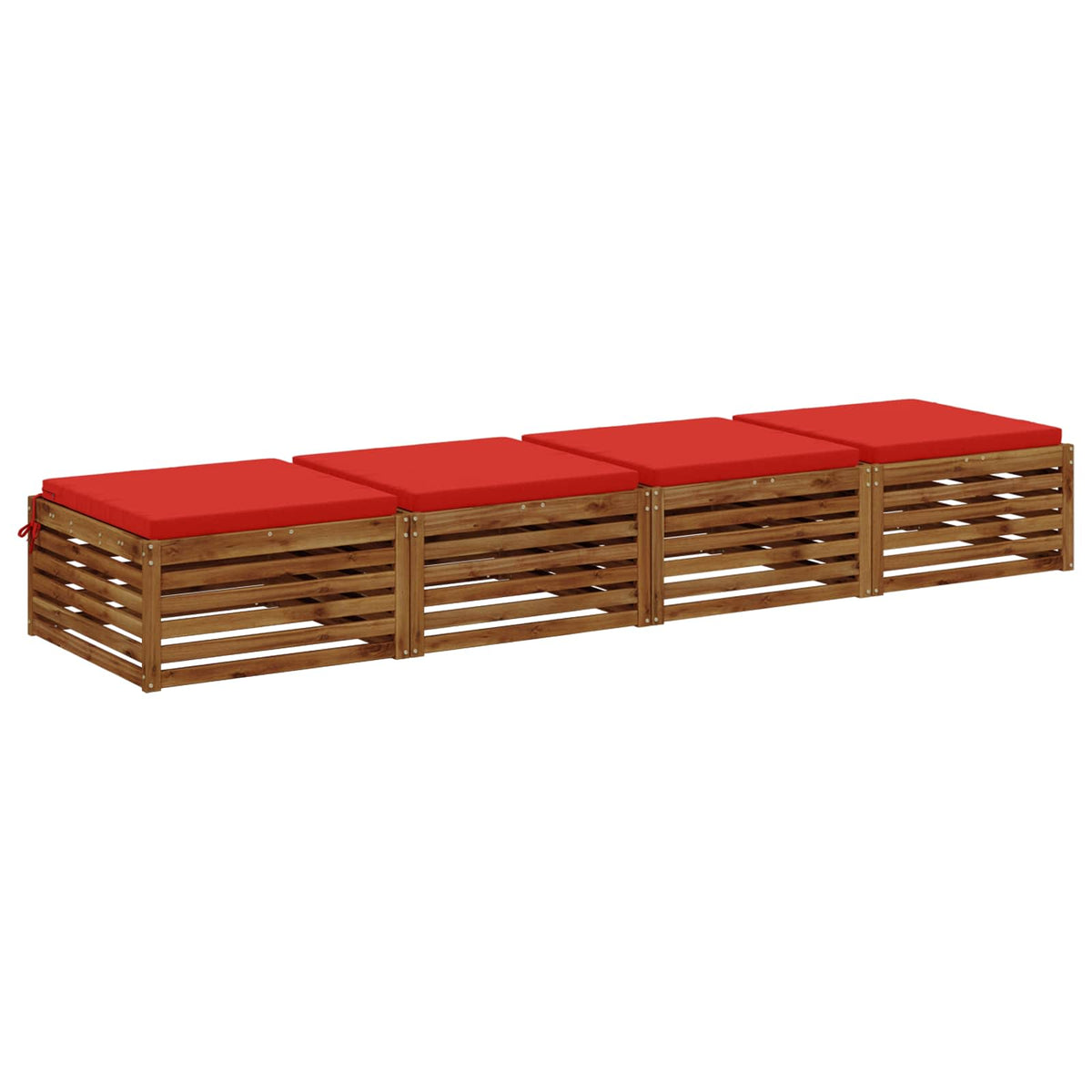 Jastučići za sjedenje SOEST 4 kom. 100% poliester Crvena